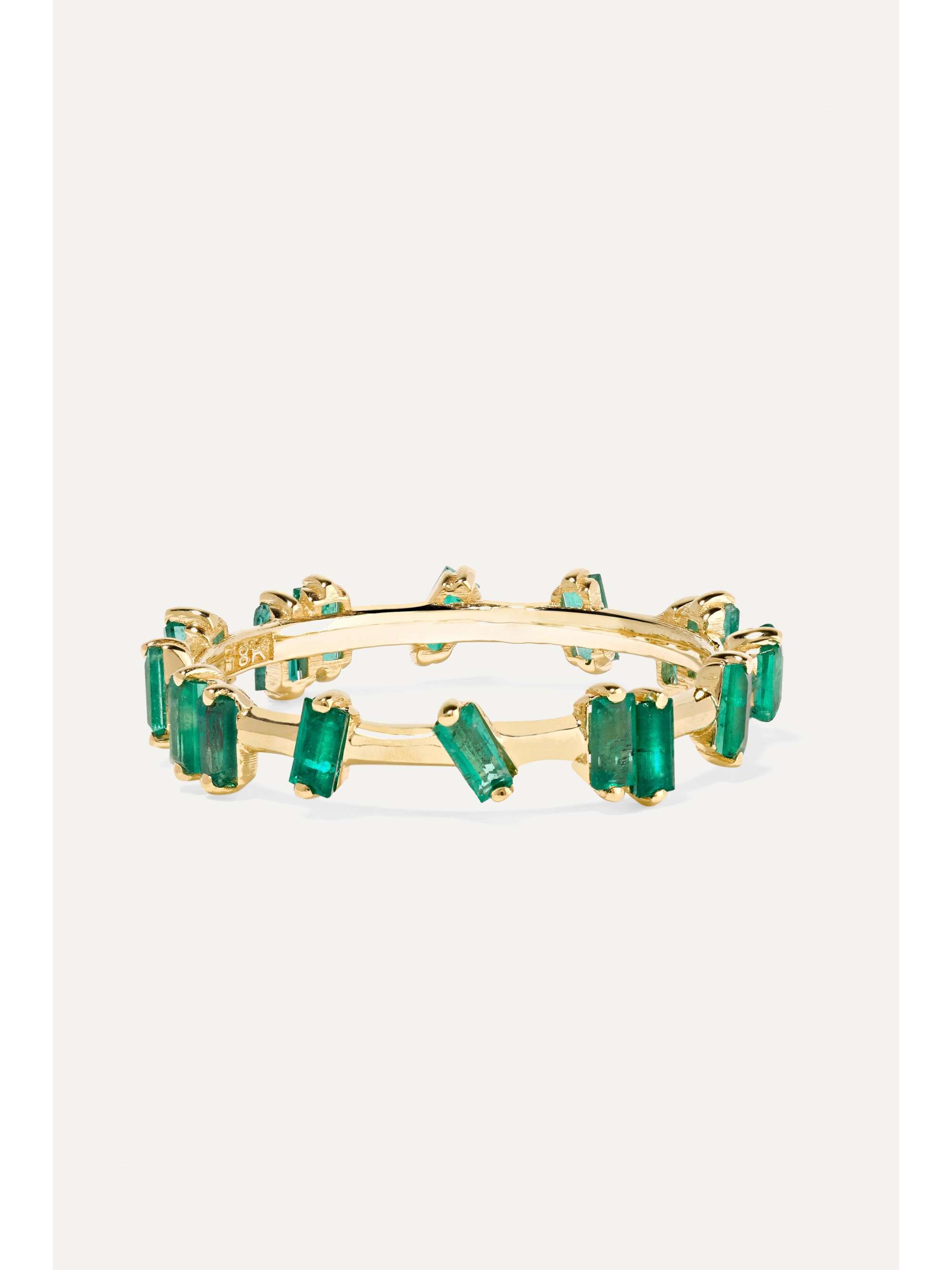 SUZANNE KALAN 18-karat gold emerald ring