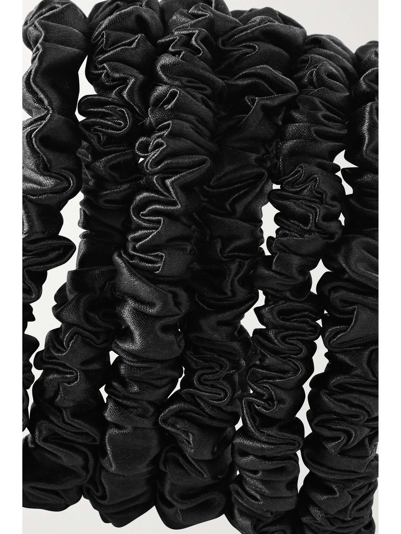 SLIP Set of six skinny silk hair ties NETAPORTER