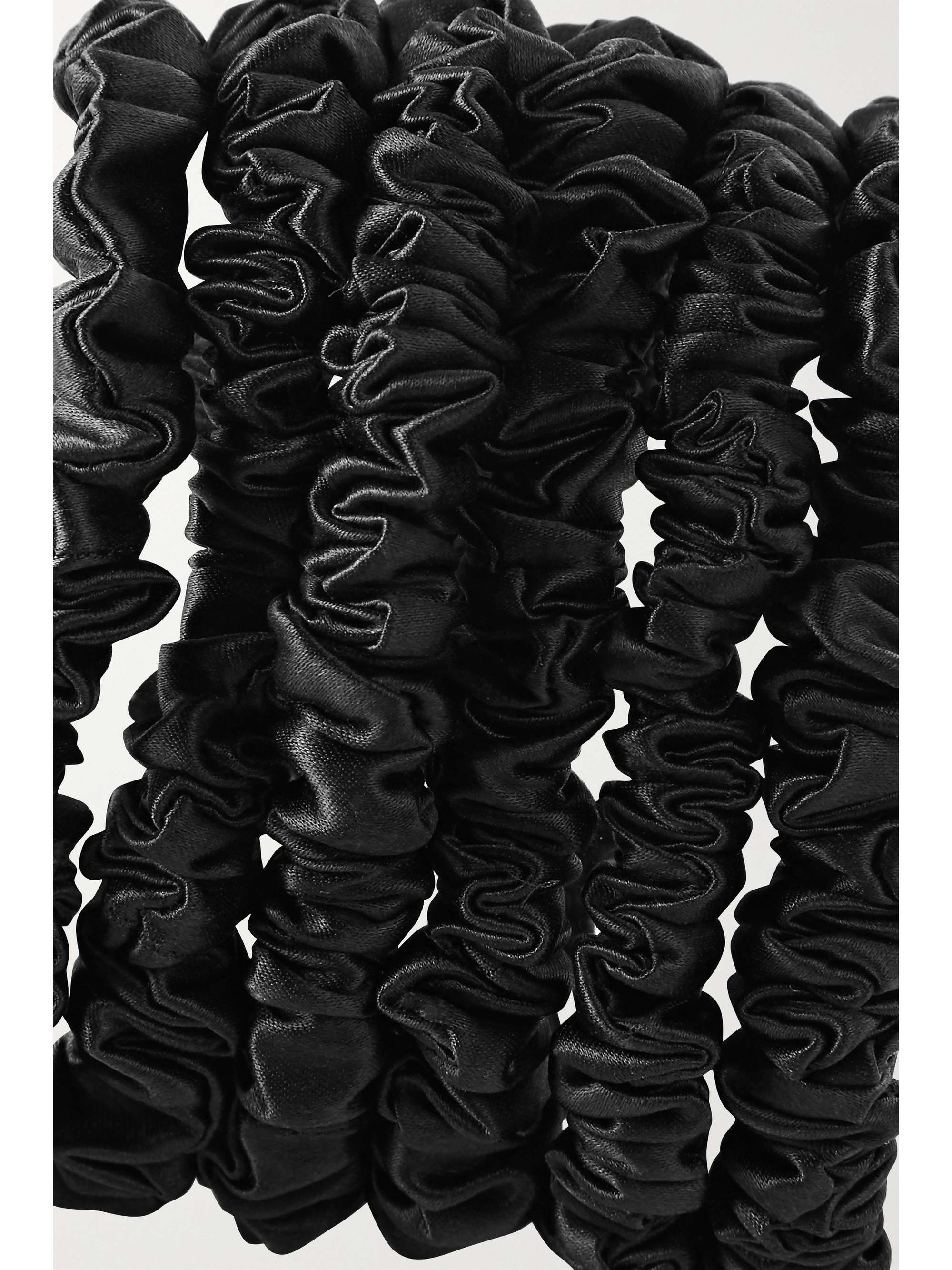 SLIP Set of six skinny silk hair ties