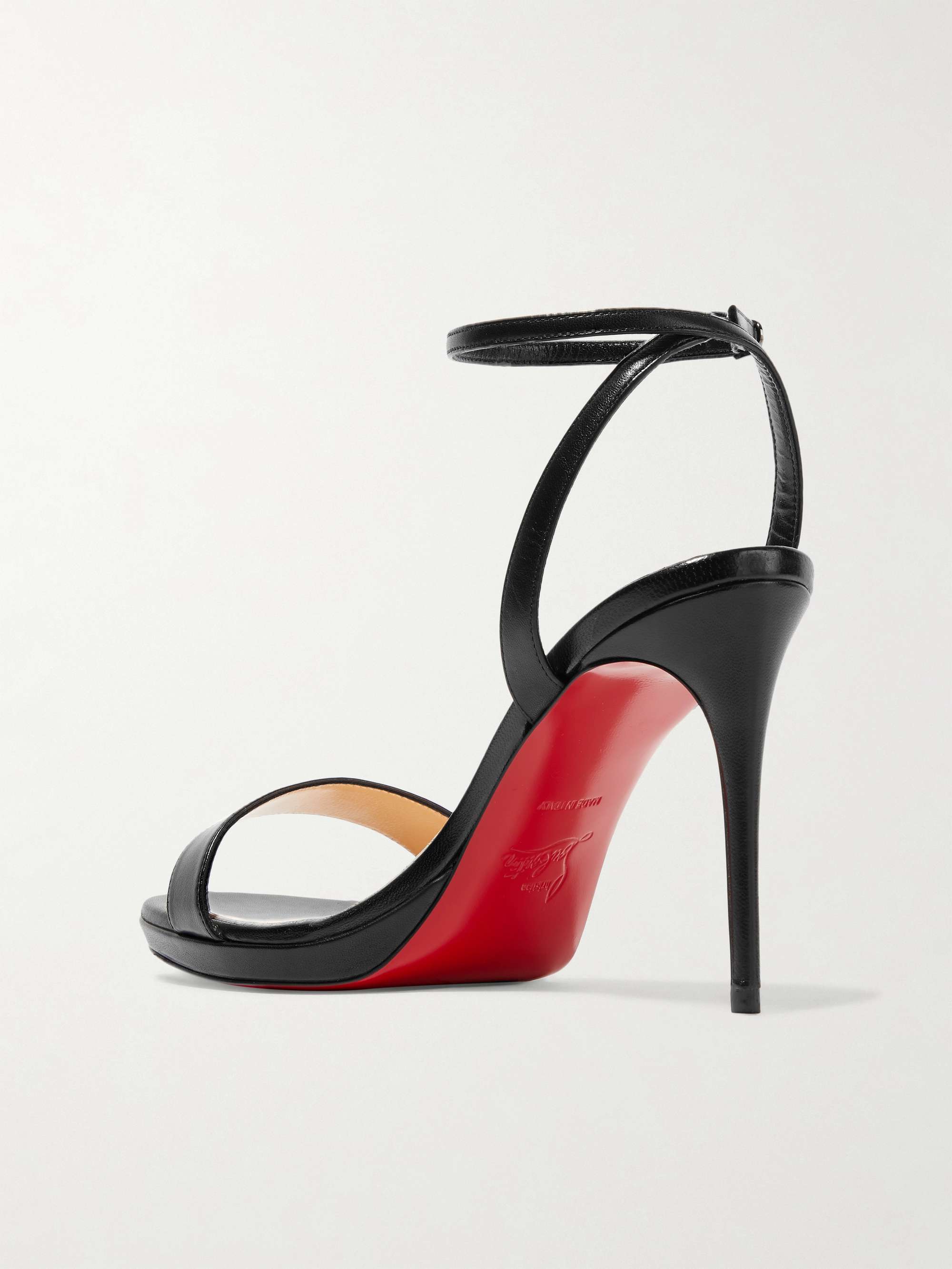 Christian Louboutin - Rosalie 100 Leather Sandals - Black - IT41 - Net A Porter