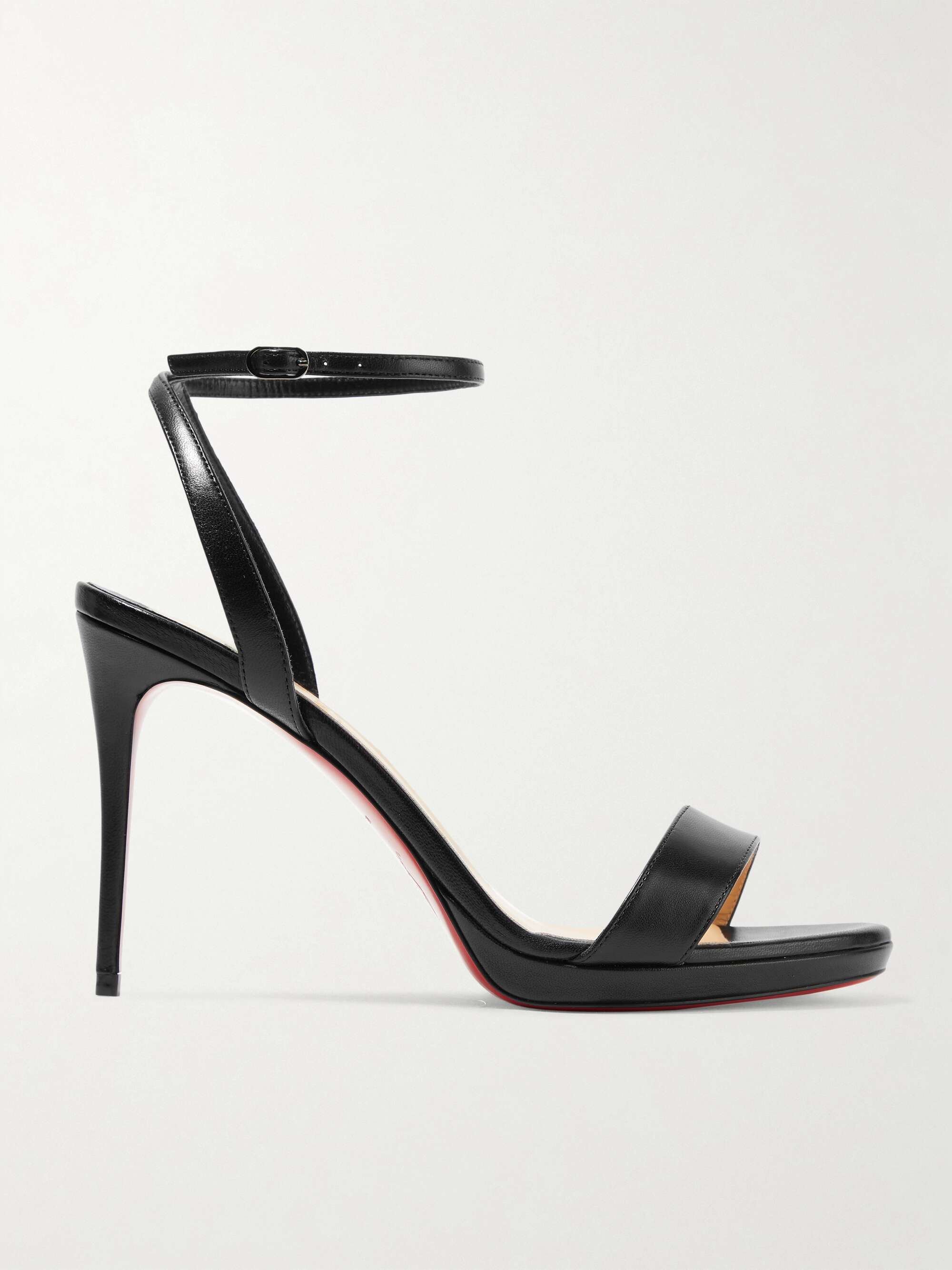 CHRISTIAN LOUBOUTIN Loubi Queen 100 leather sandals | NET-A-PORTER