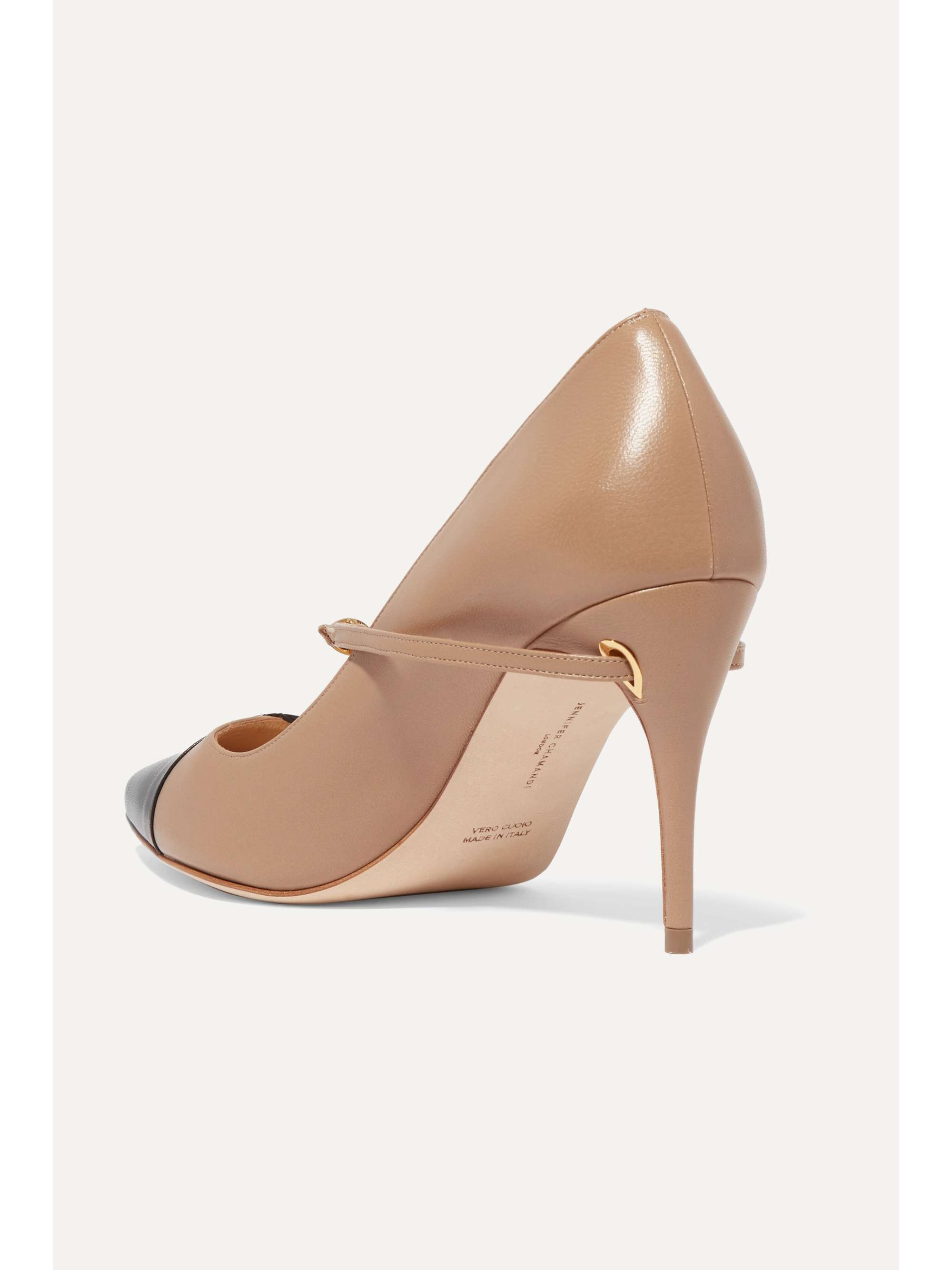 JENNIFER CHAMANDI Lorenzo 85 two-tone leather pumps