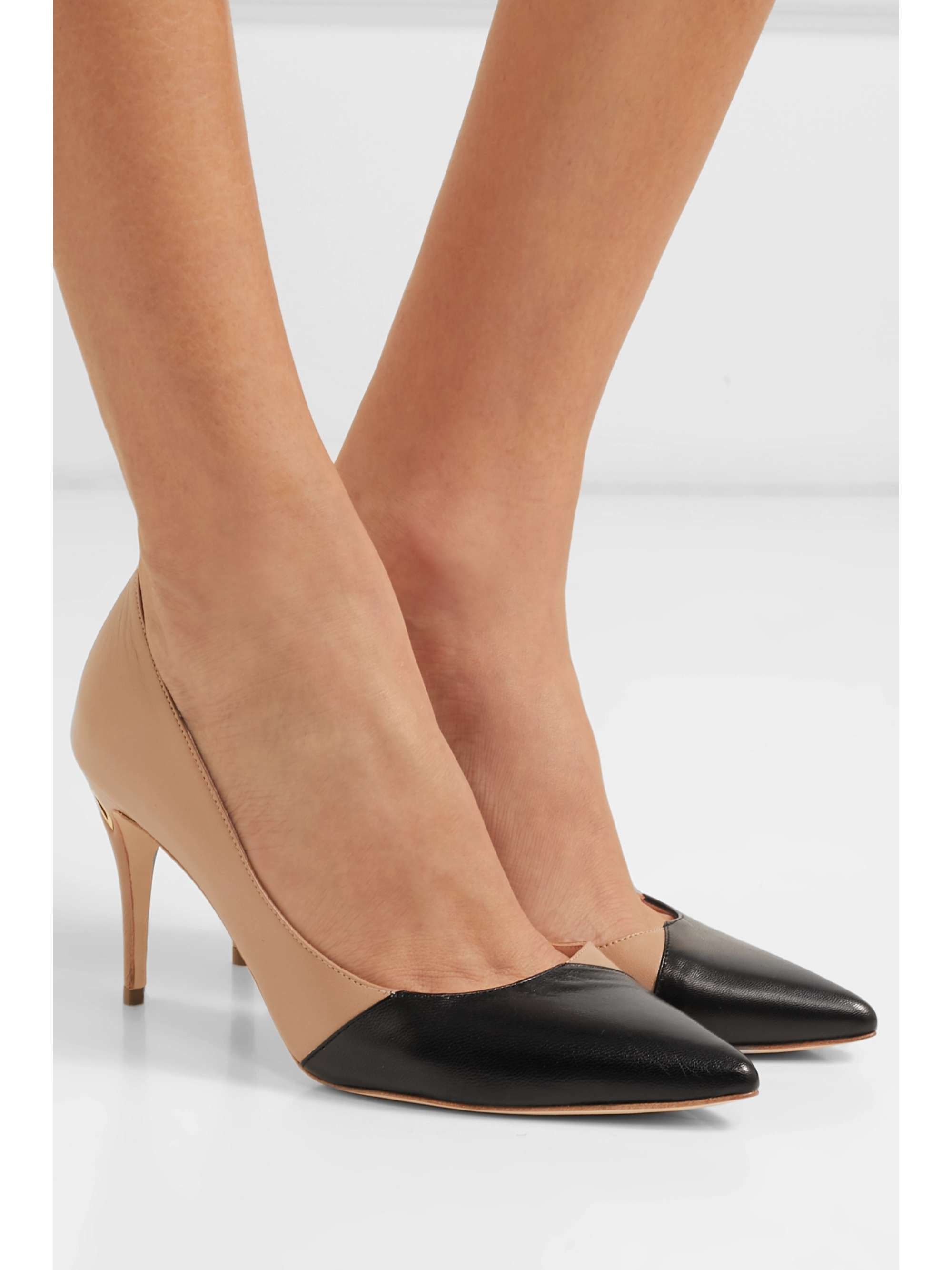 JENNIFER CHAMANDI Lorenzo 85 two-tone leather pumps