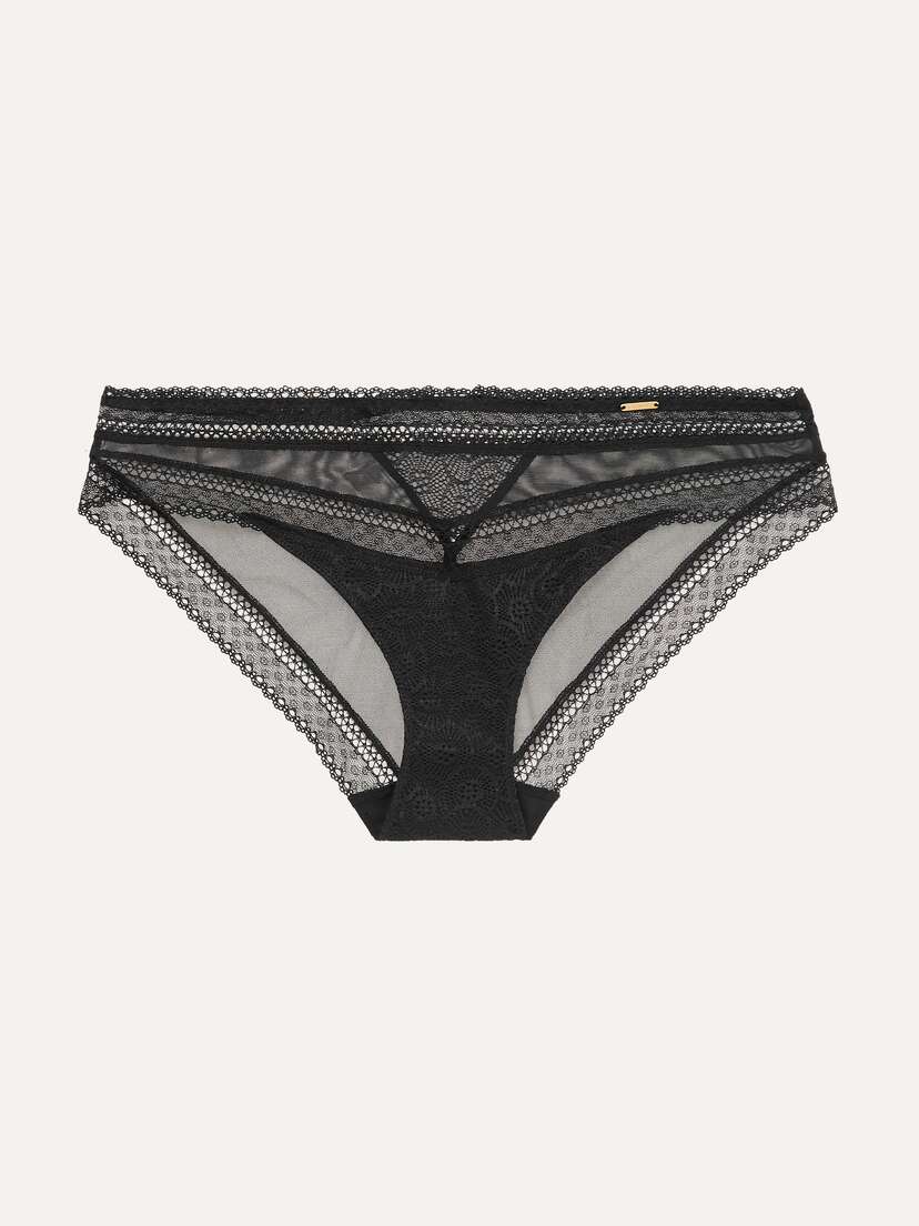 CHANTELLE Festivité Stretch-lace And Tulle Briefs