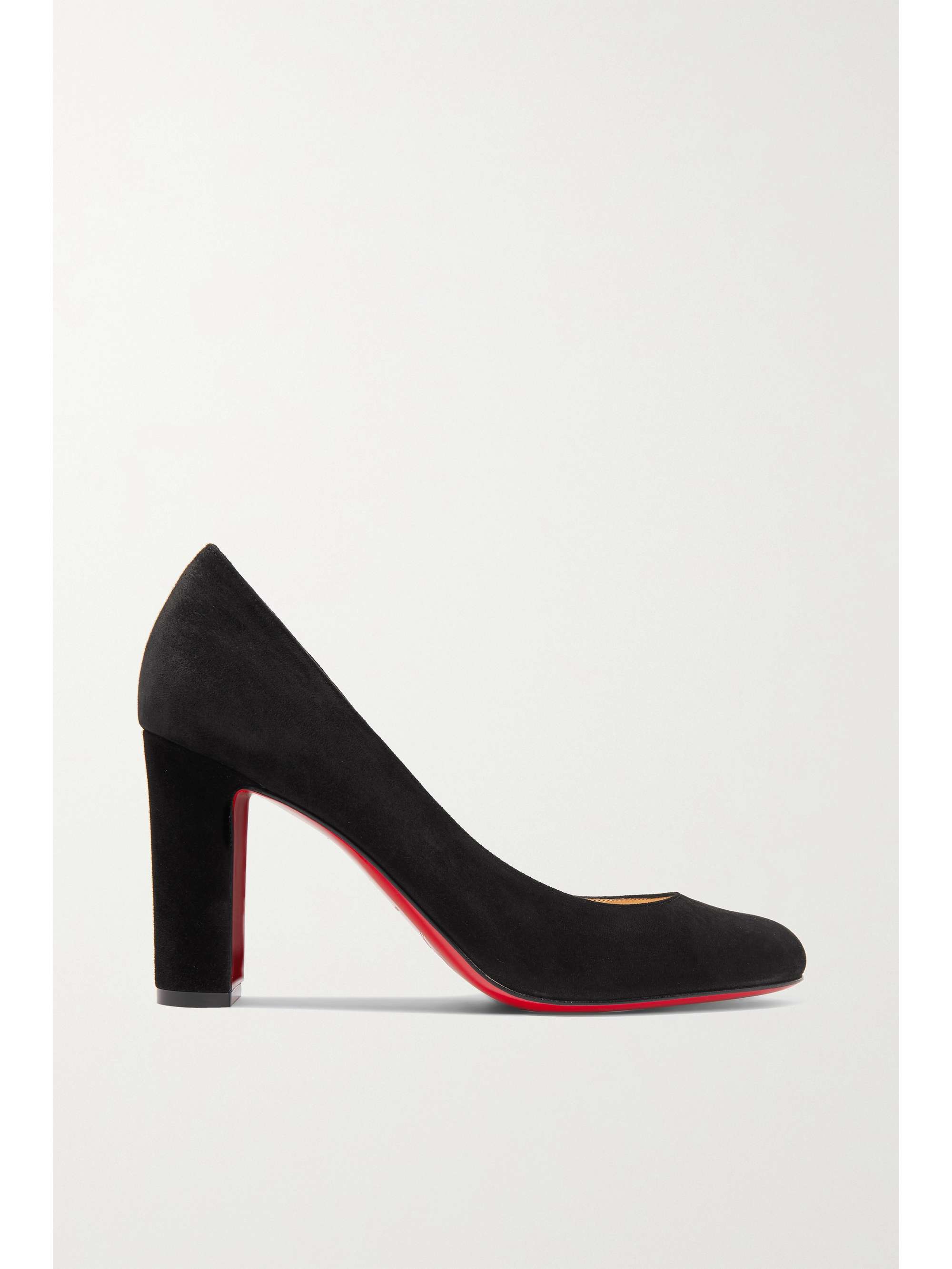 black suede ballet pumps