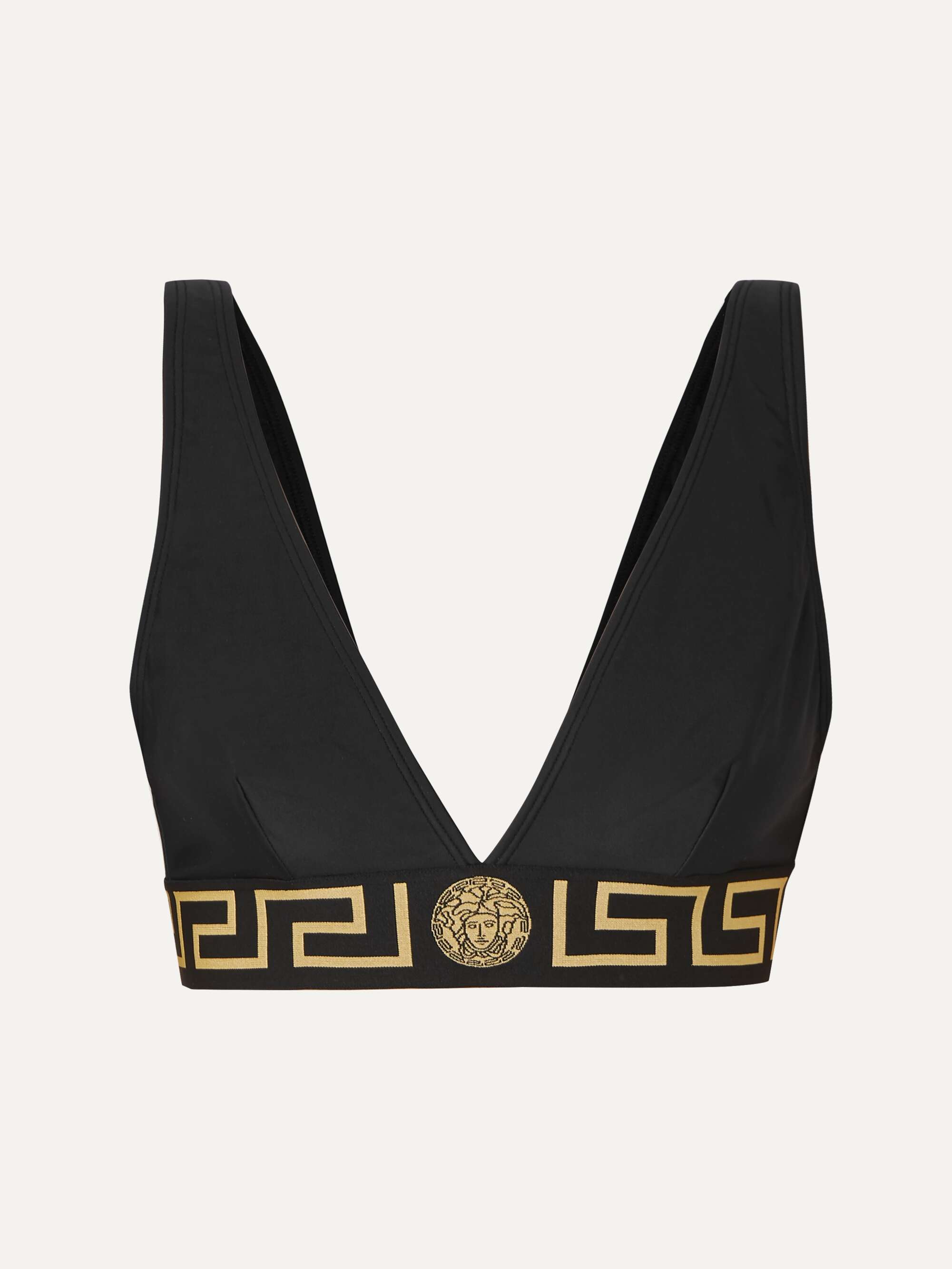 Triangle bikini top black 1