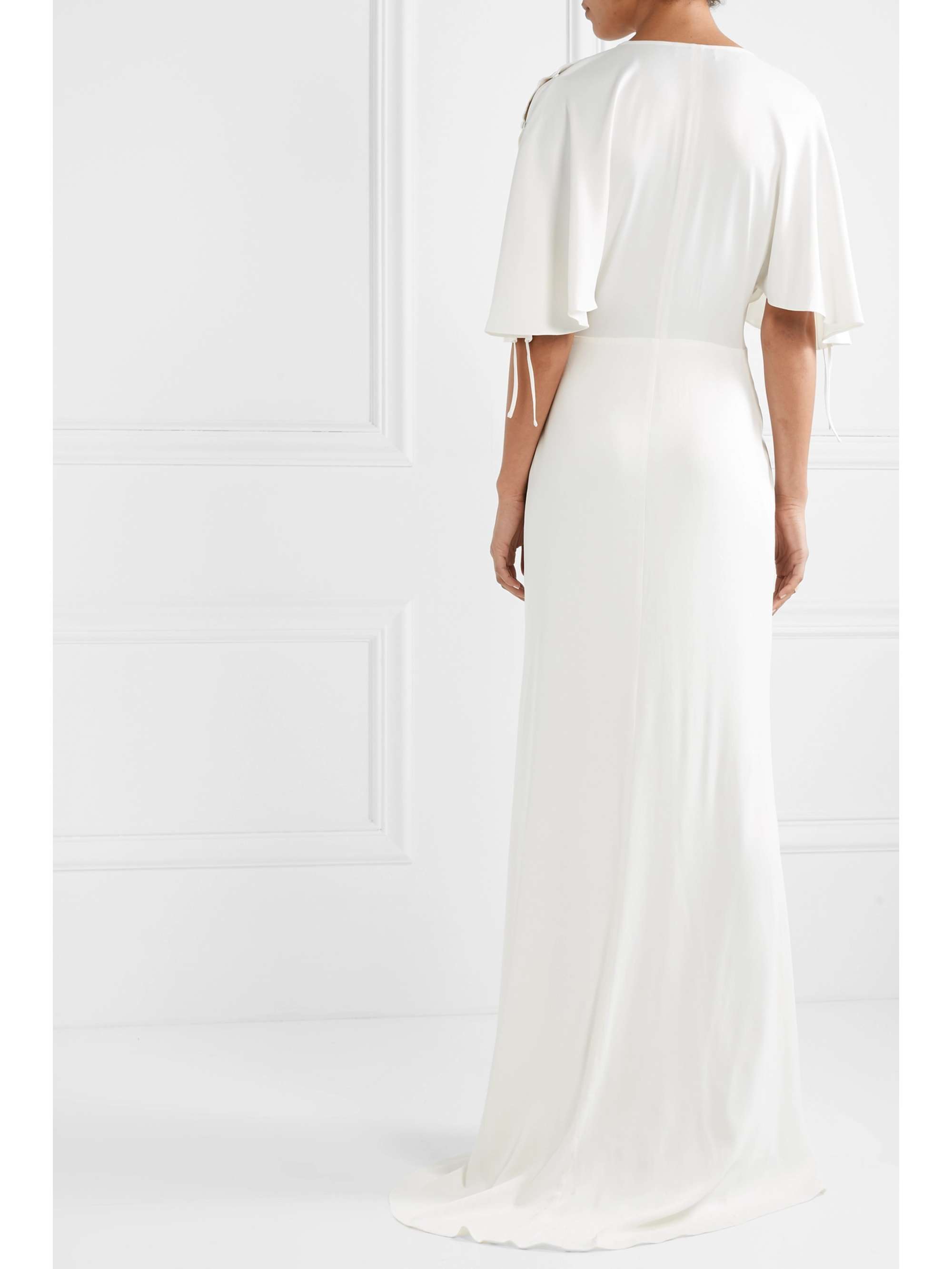 VANESSA COCCHIARO The Hedy ruched matte-satin gown