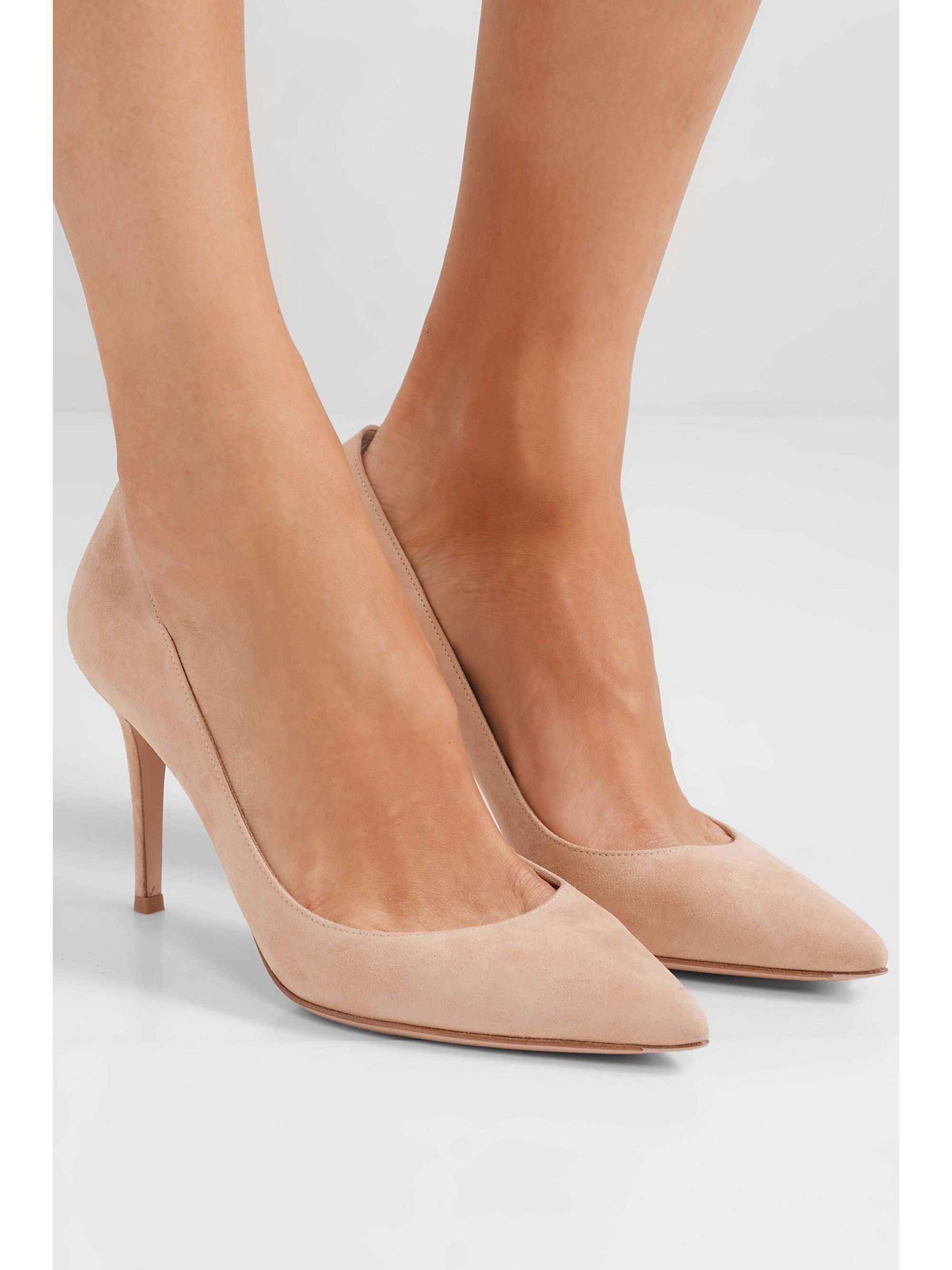 Suede pumps beige Clearance