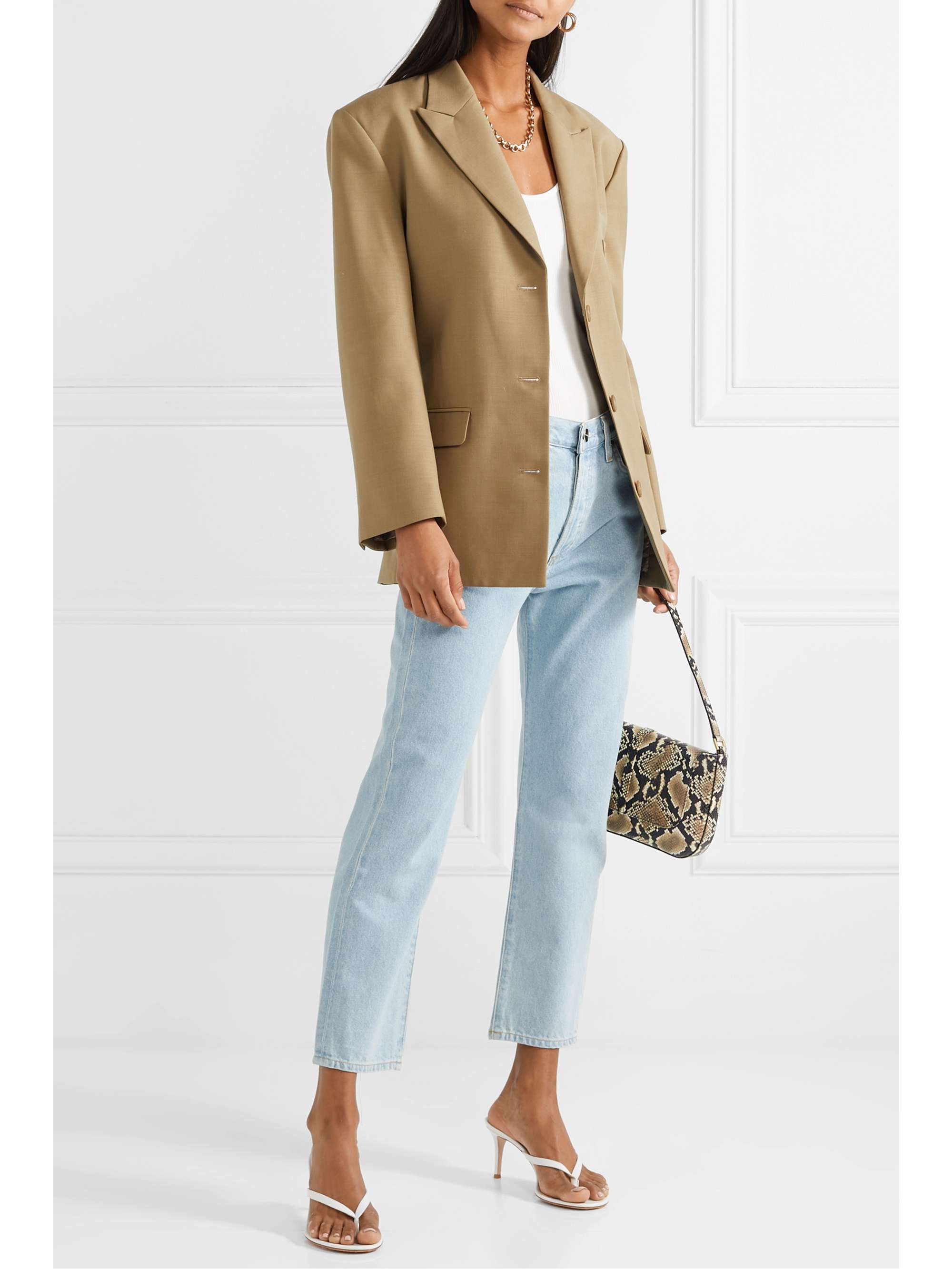 Light denim The Low Slung cropped mid 