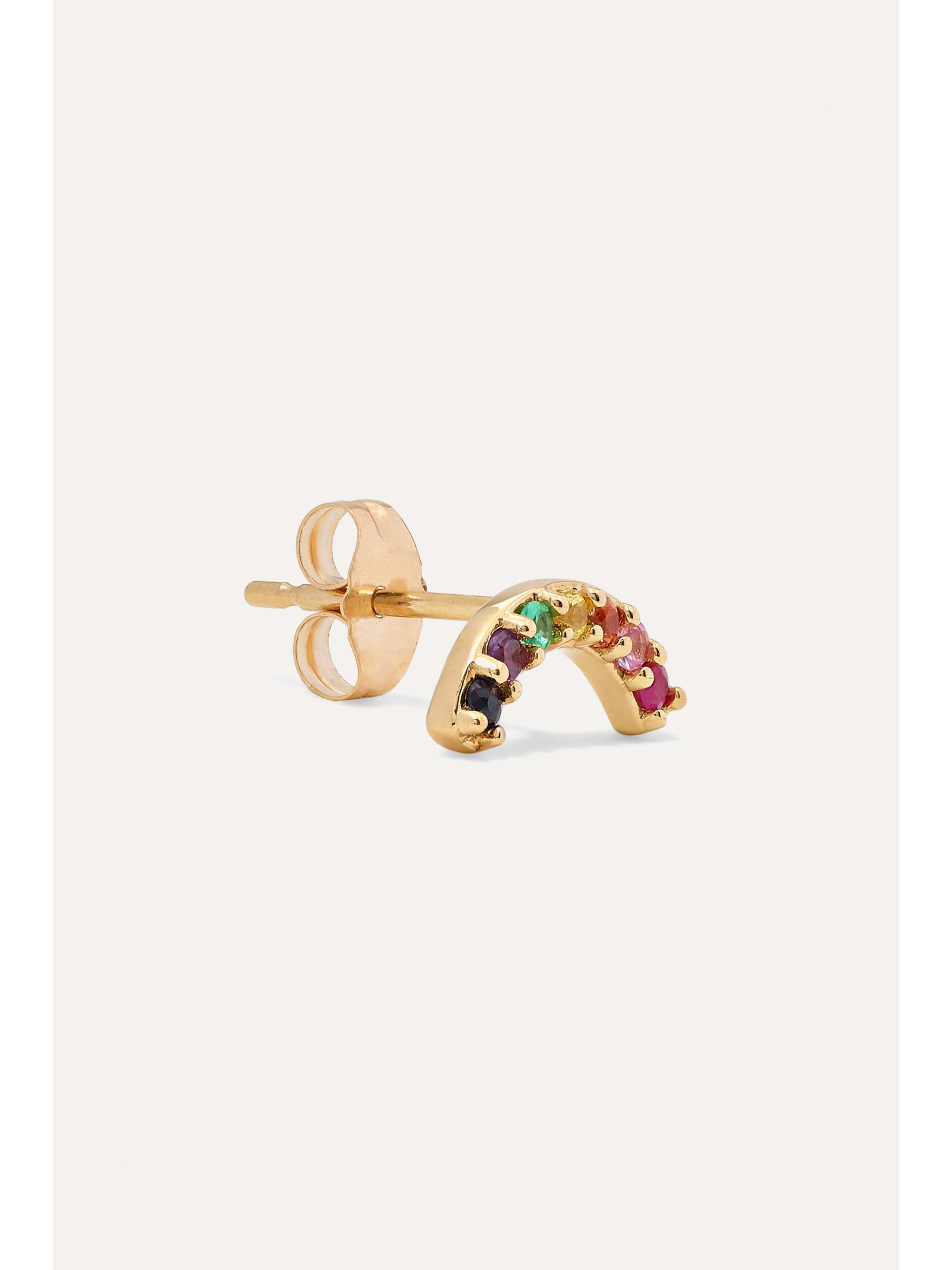ANDREA FOHRMAN 14-karat gold sapphire earring