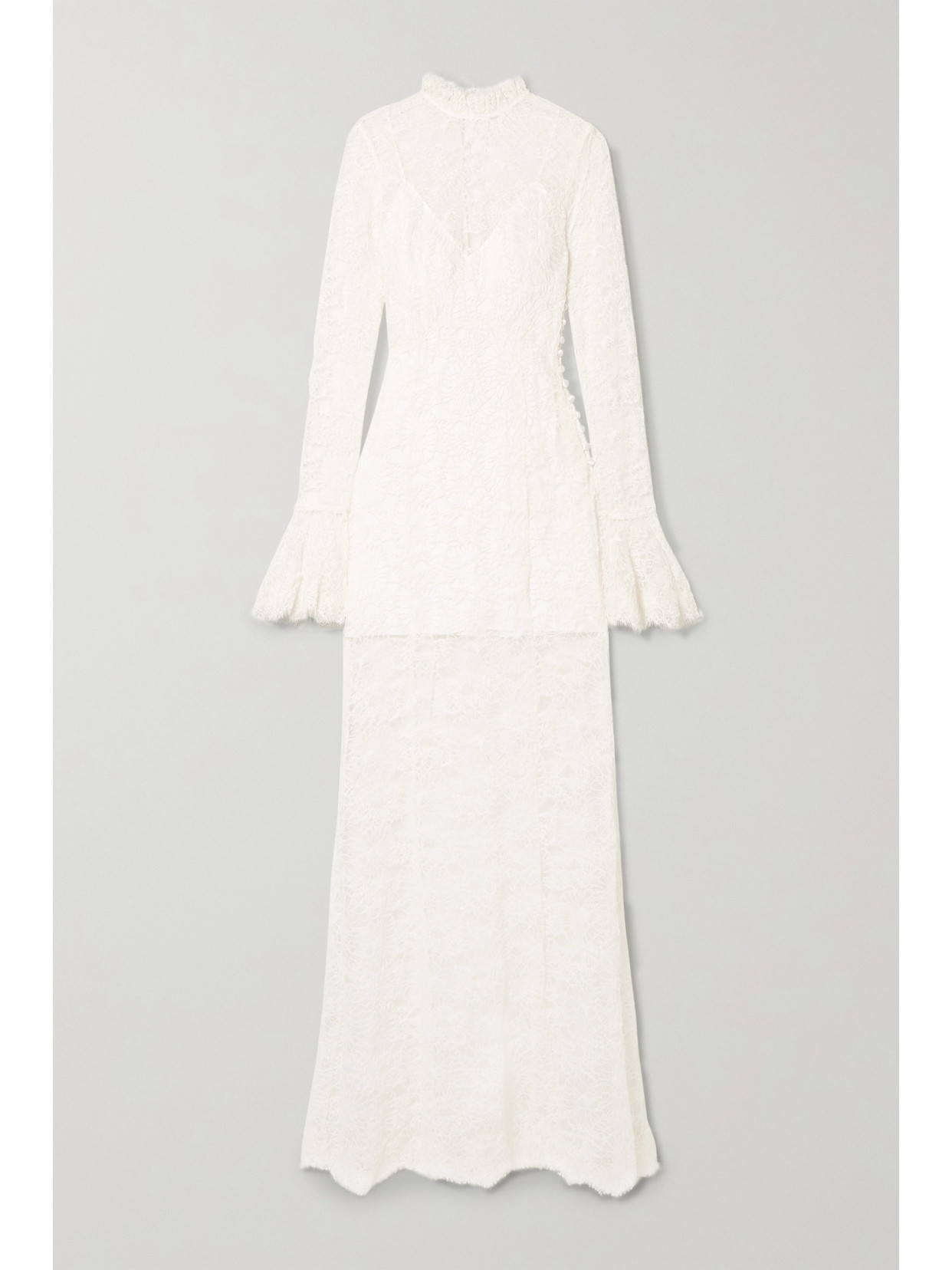 Les Rêveries - Corded Lace Gown - Ivory 22 Awaiting product image