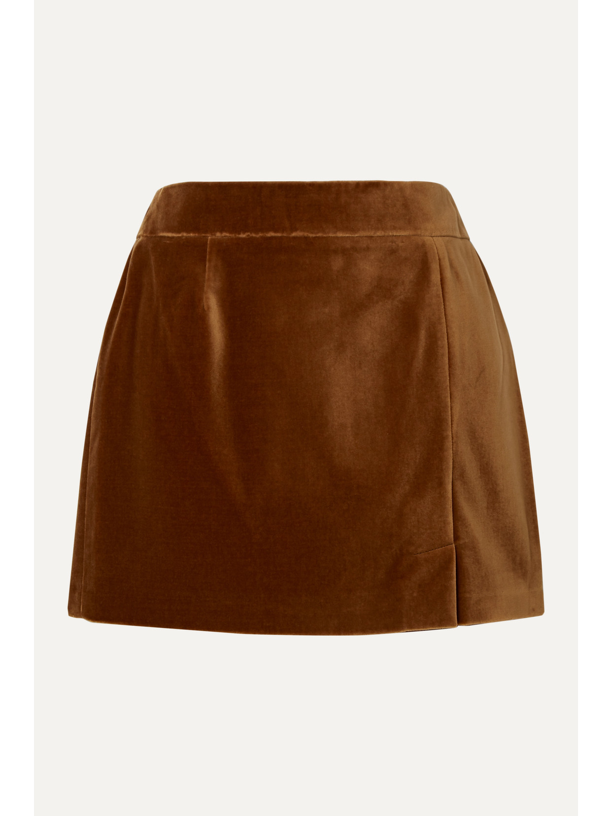 BELLA FREUD COTTON-VELVET MINI SKIRT
