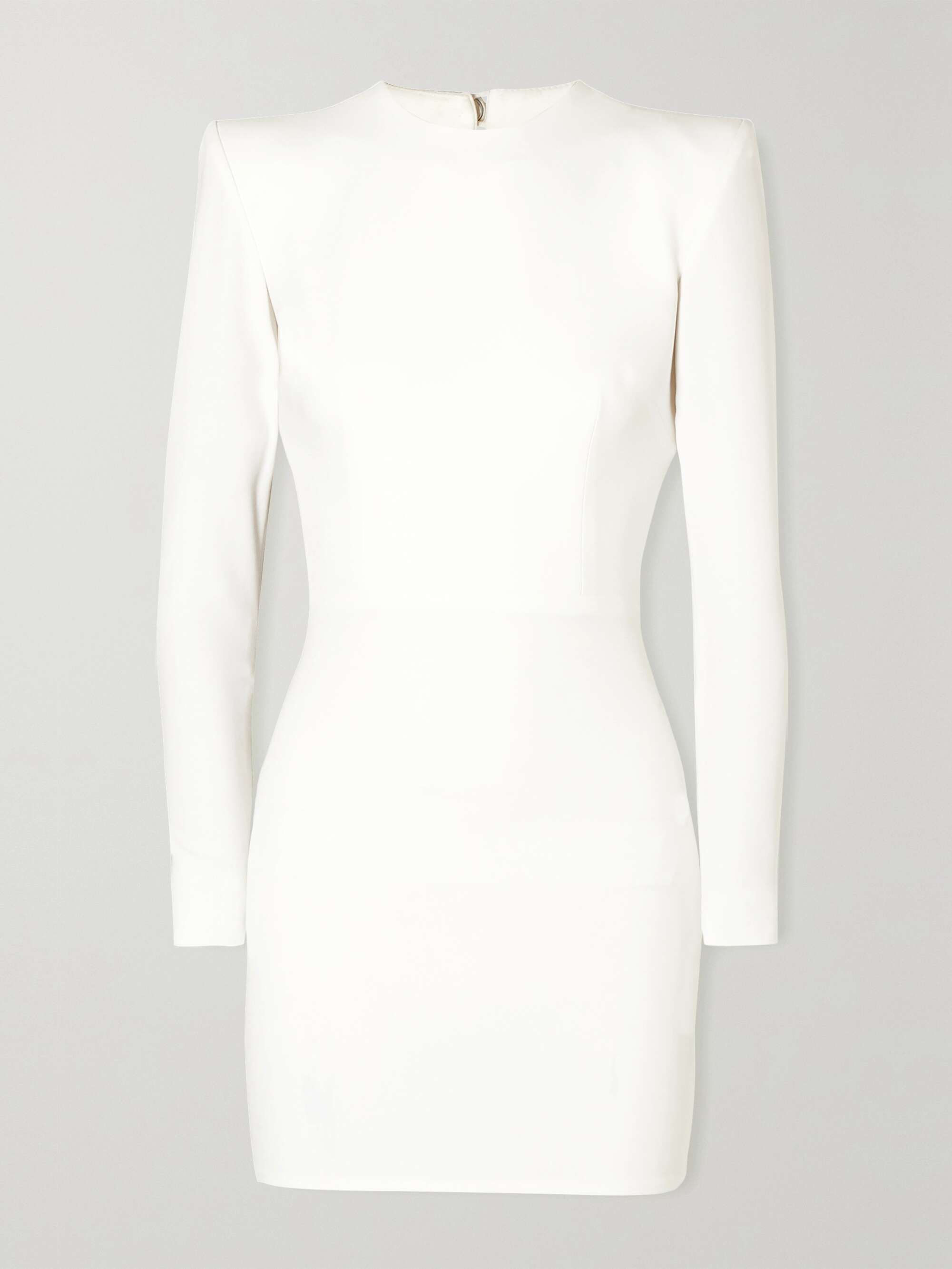 White Kira stretch-cady mini dress ...