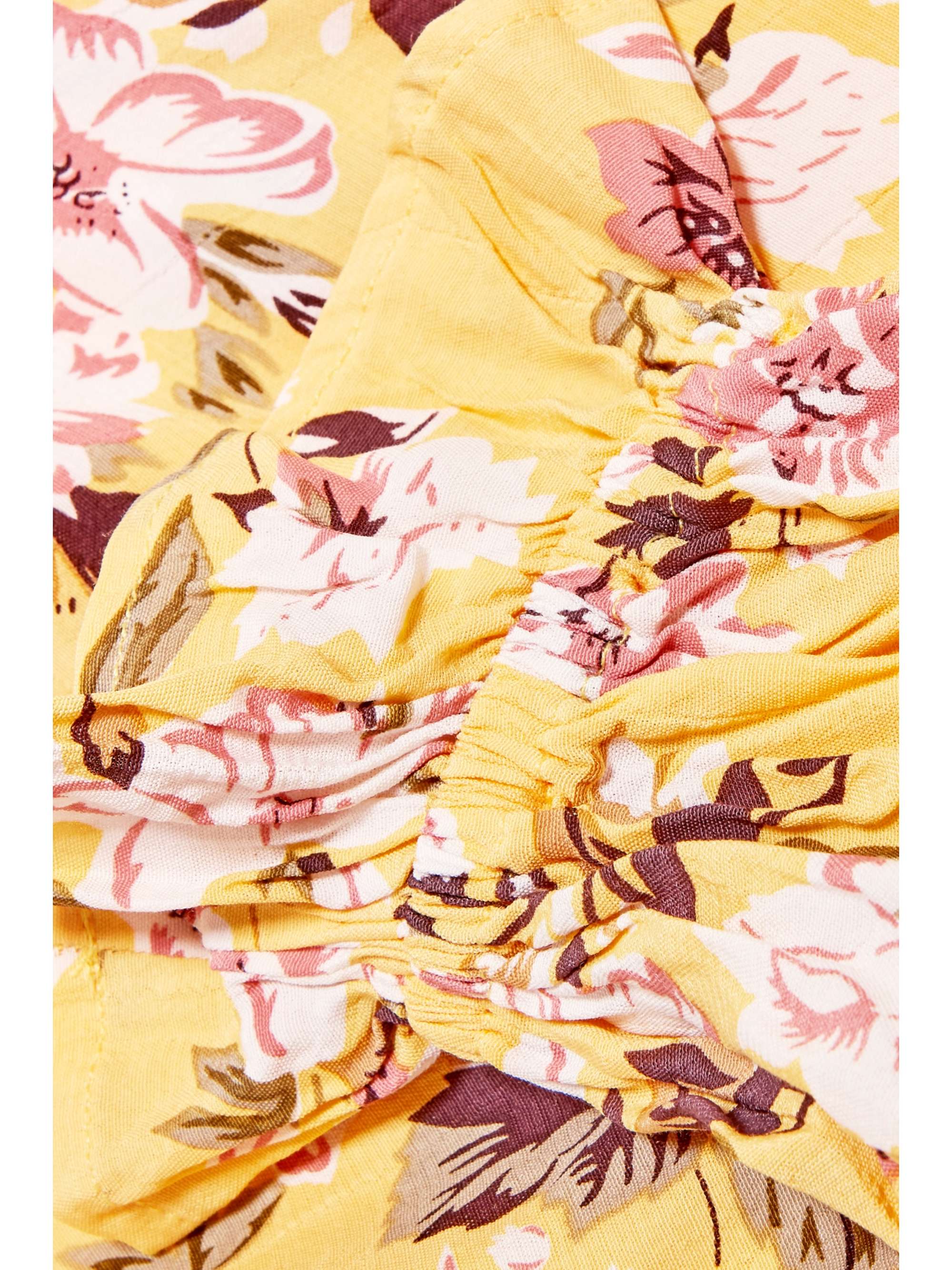 FAITHFULL Mali floral-print crepe wrap top