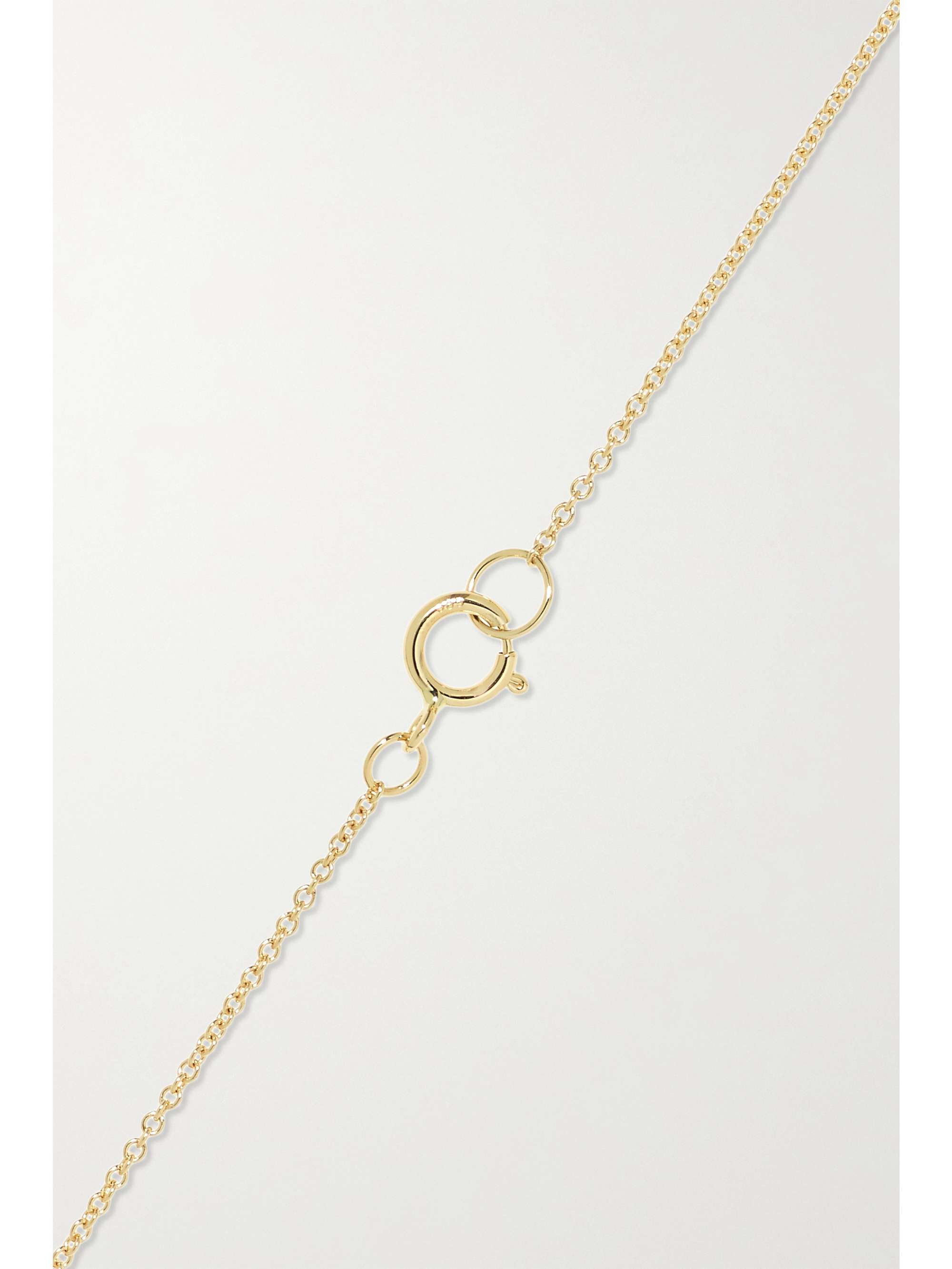 Gold Initial 14-karat gold pearl 