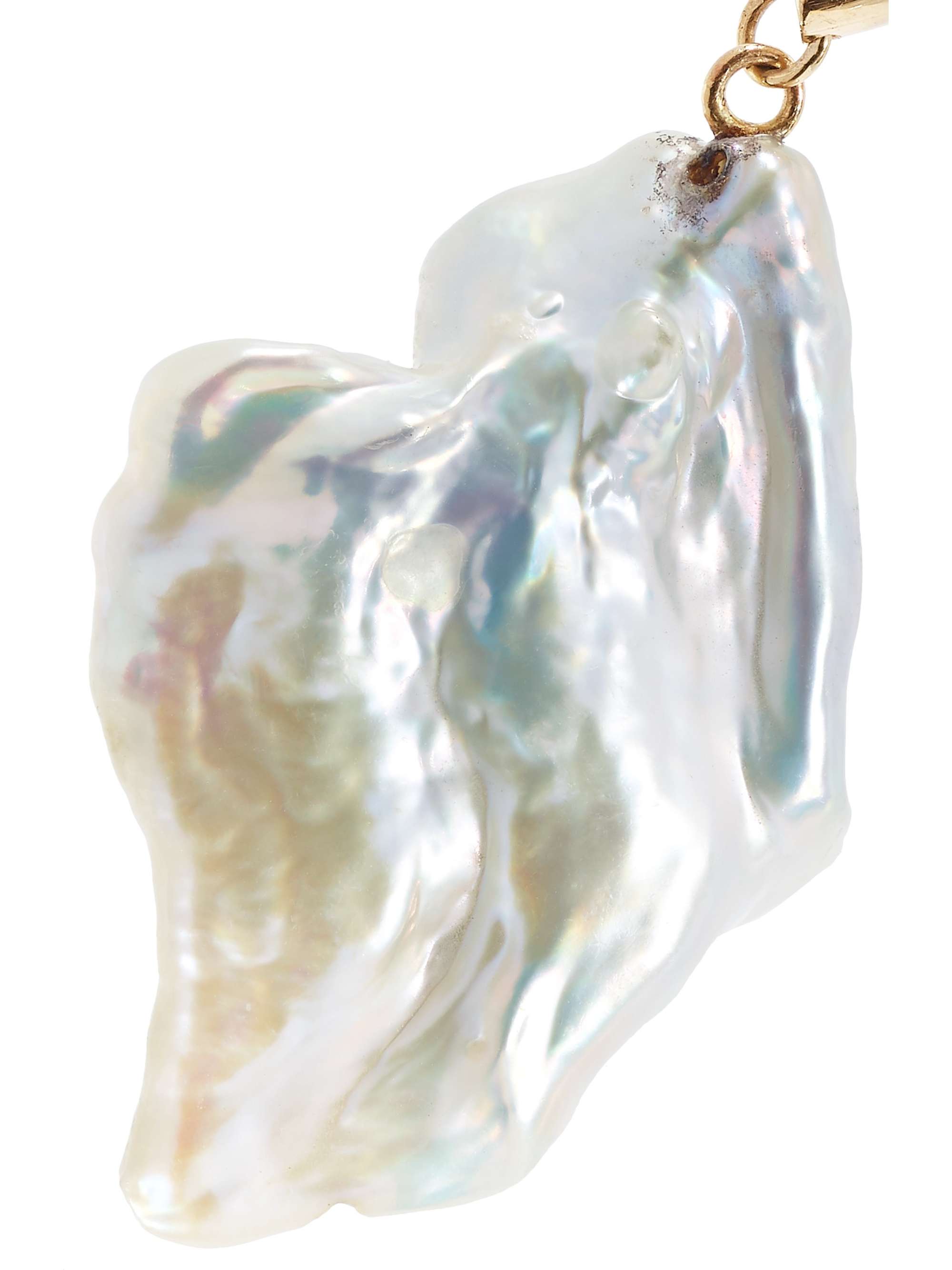 LOREN STEWART Gold pearl earring