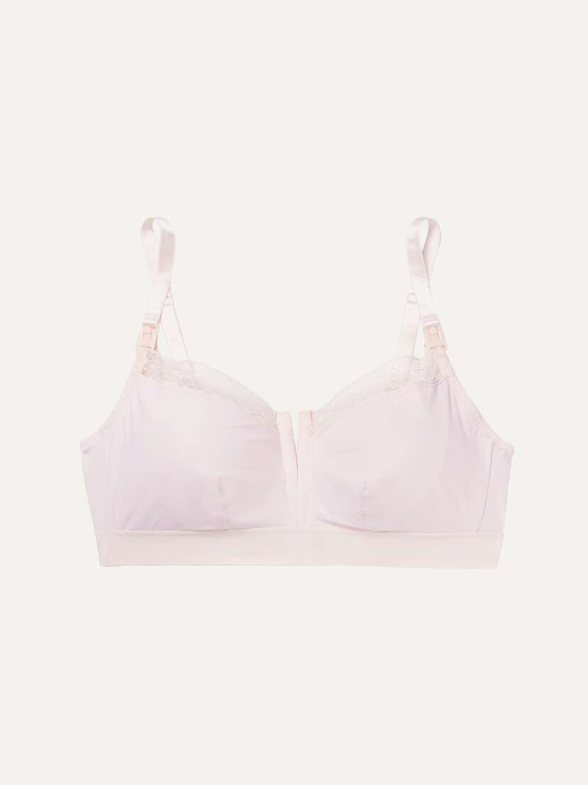 SIX Josephine Leavers Lace-trimmed Stretch-jersey Soft-cup Nursing Bra