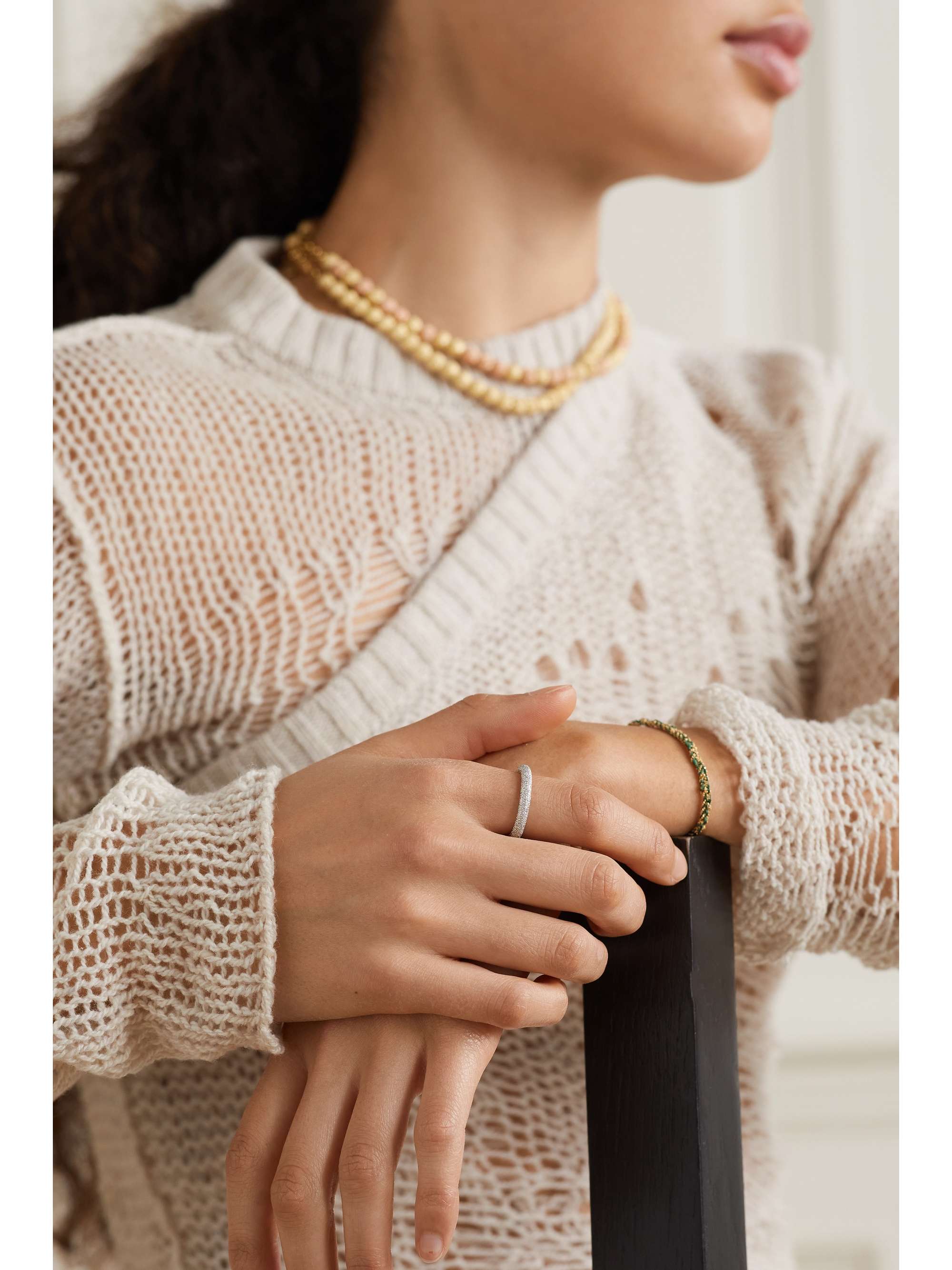 CAROLINA BUCCI Florentine 18-karat rose gold ring