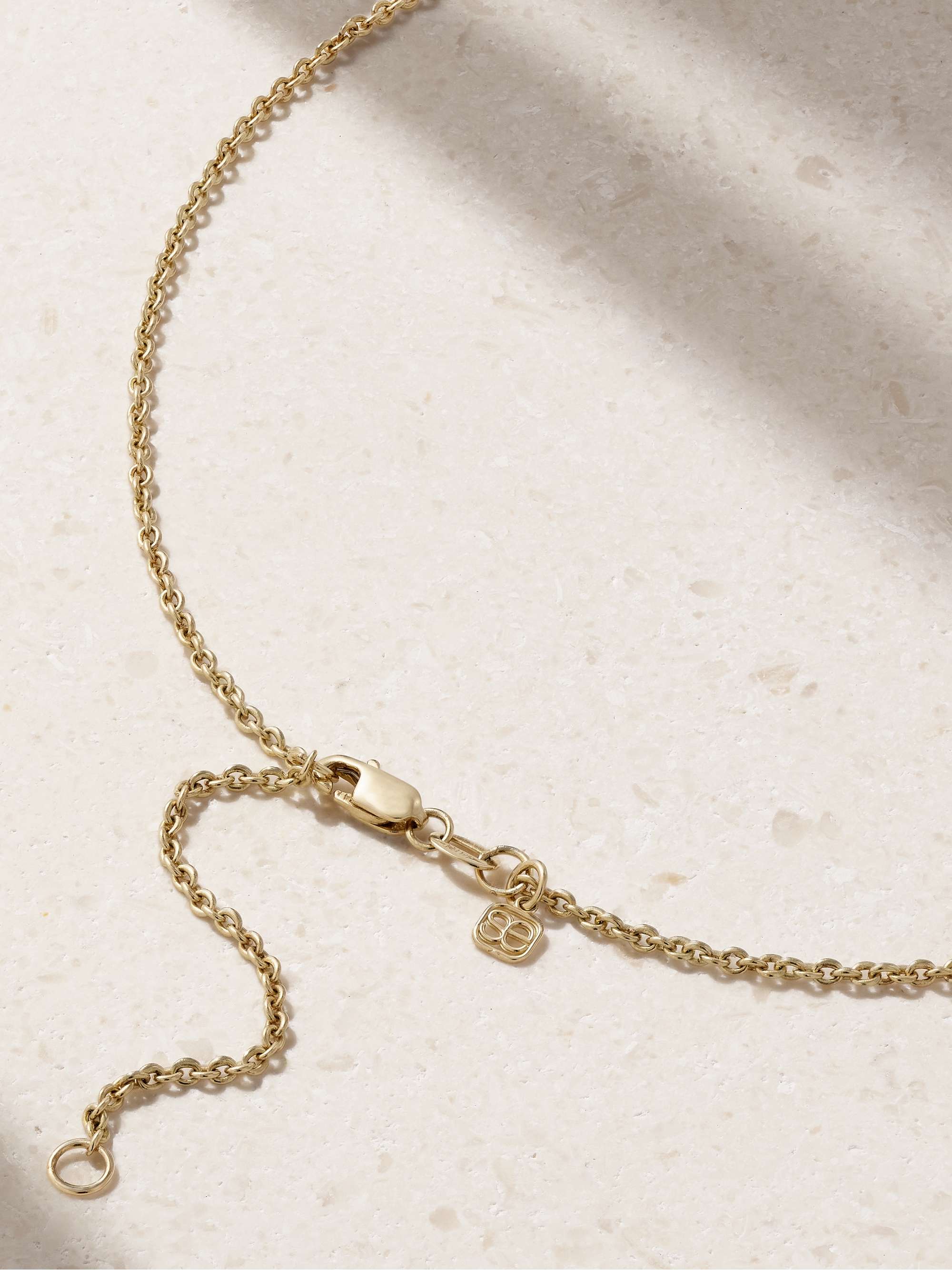 SYDNEY EVAN Big Love 14-karat gold diamond necklace