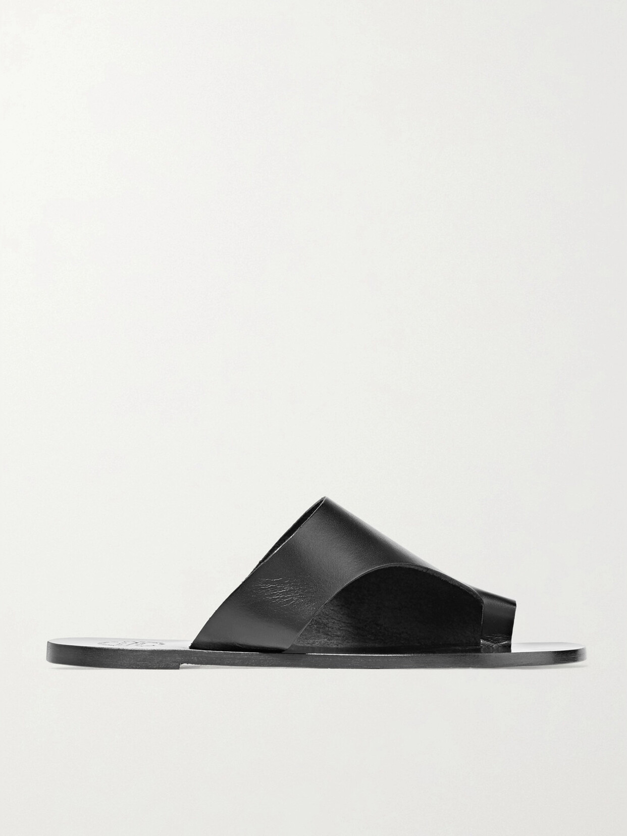 ATP Atelier Rosa Cutout Leather Sandals - Black