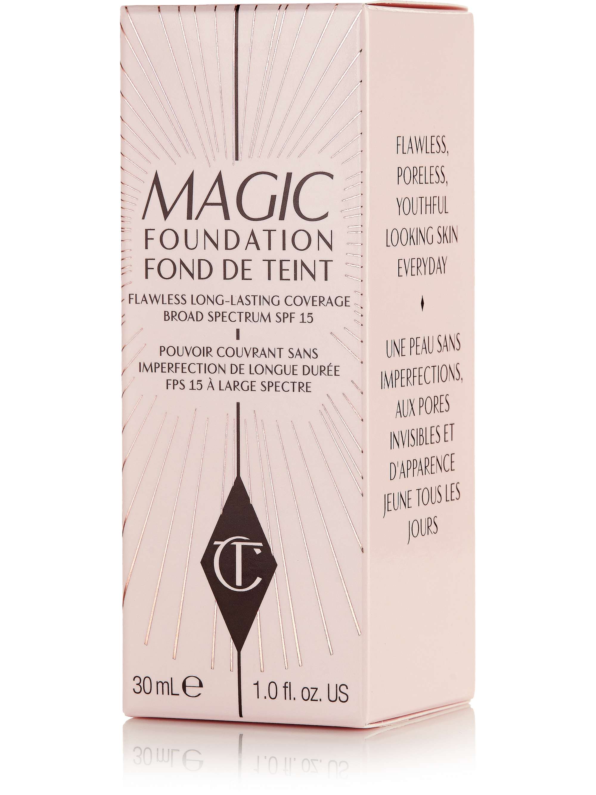 CHARLOTTE TILBURY Magic Foundation Flawless Long-Lasting Coverage LSF 15 – Shade 8, 30 ml – Foundation