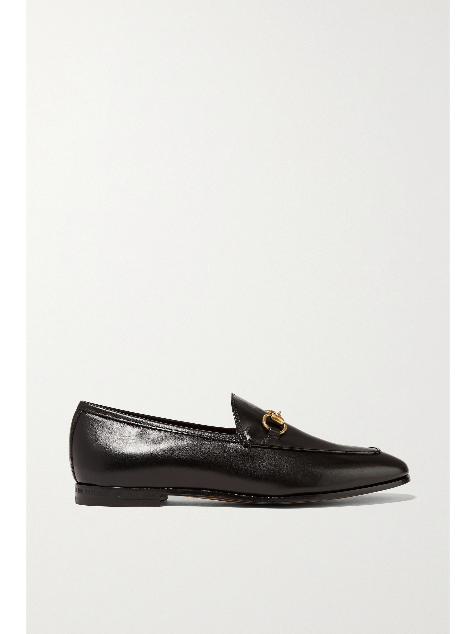 Jordaan horsebit-detailed leather loafers by Gucci, available on net-a-porter.com for $730 Karlie Kloss Shoes Exact Product 
