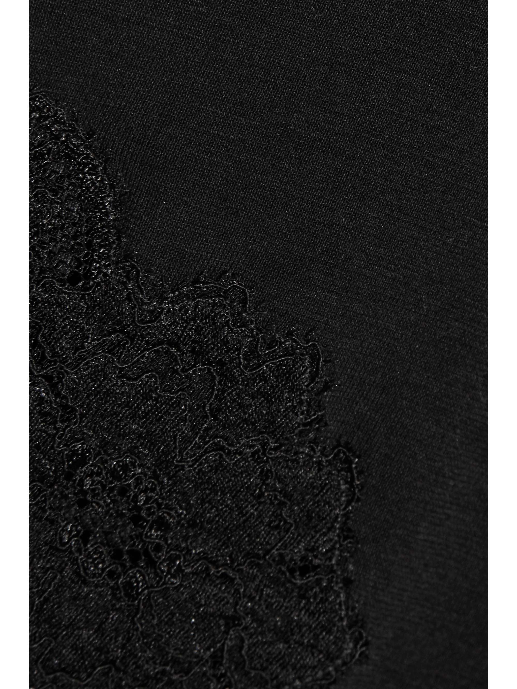 LA PERLA Souple lace-trimmed stretch cotton-blend jersey bodysuit