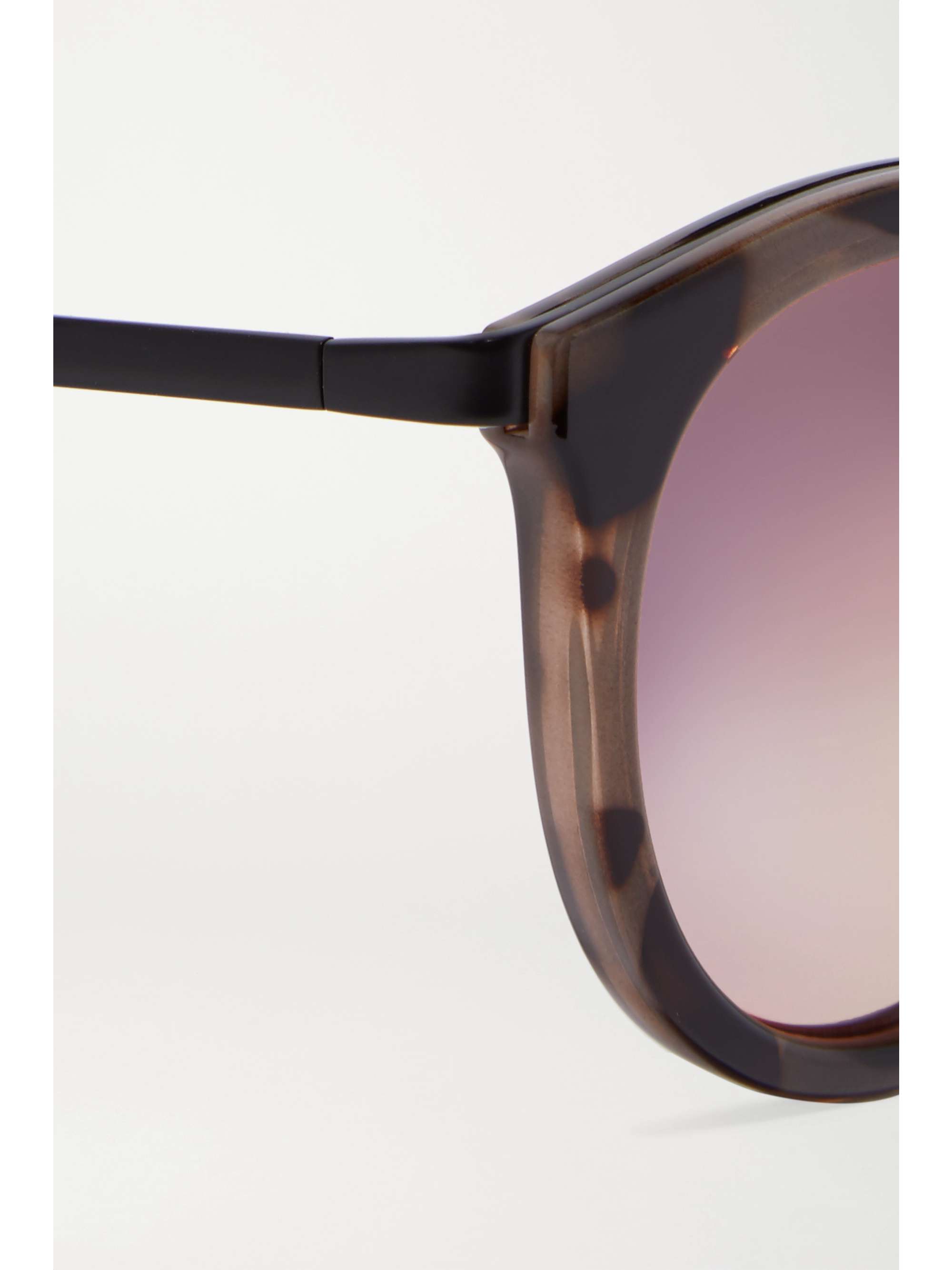 LE SPECS No Smirking round-frame acetate mirrored sunglasses