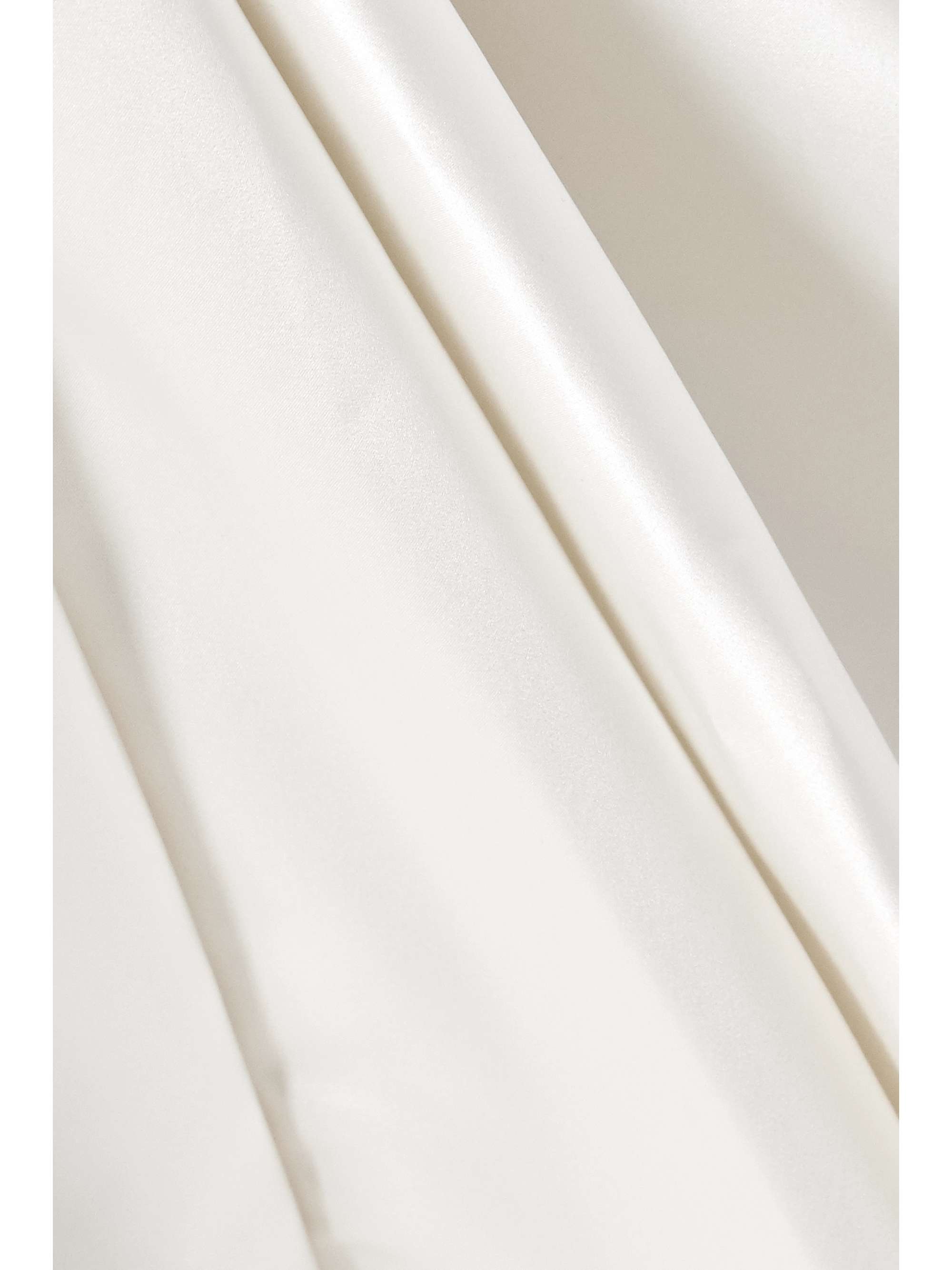 HALFPENNY LONDON Georgie pleated satin maxi skirt