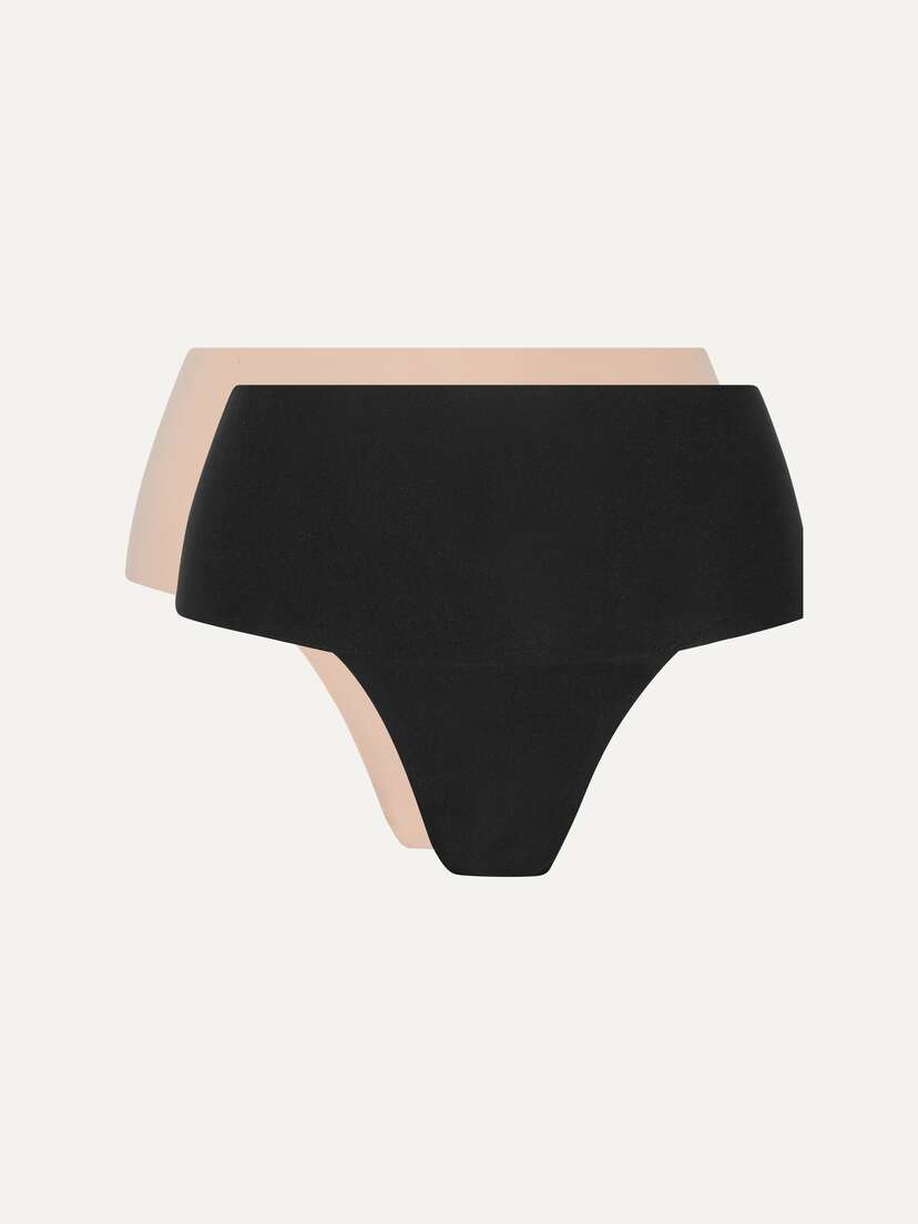 Spanx Undie-tectable Set Of Two Stretch-jersey Thongs