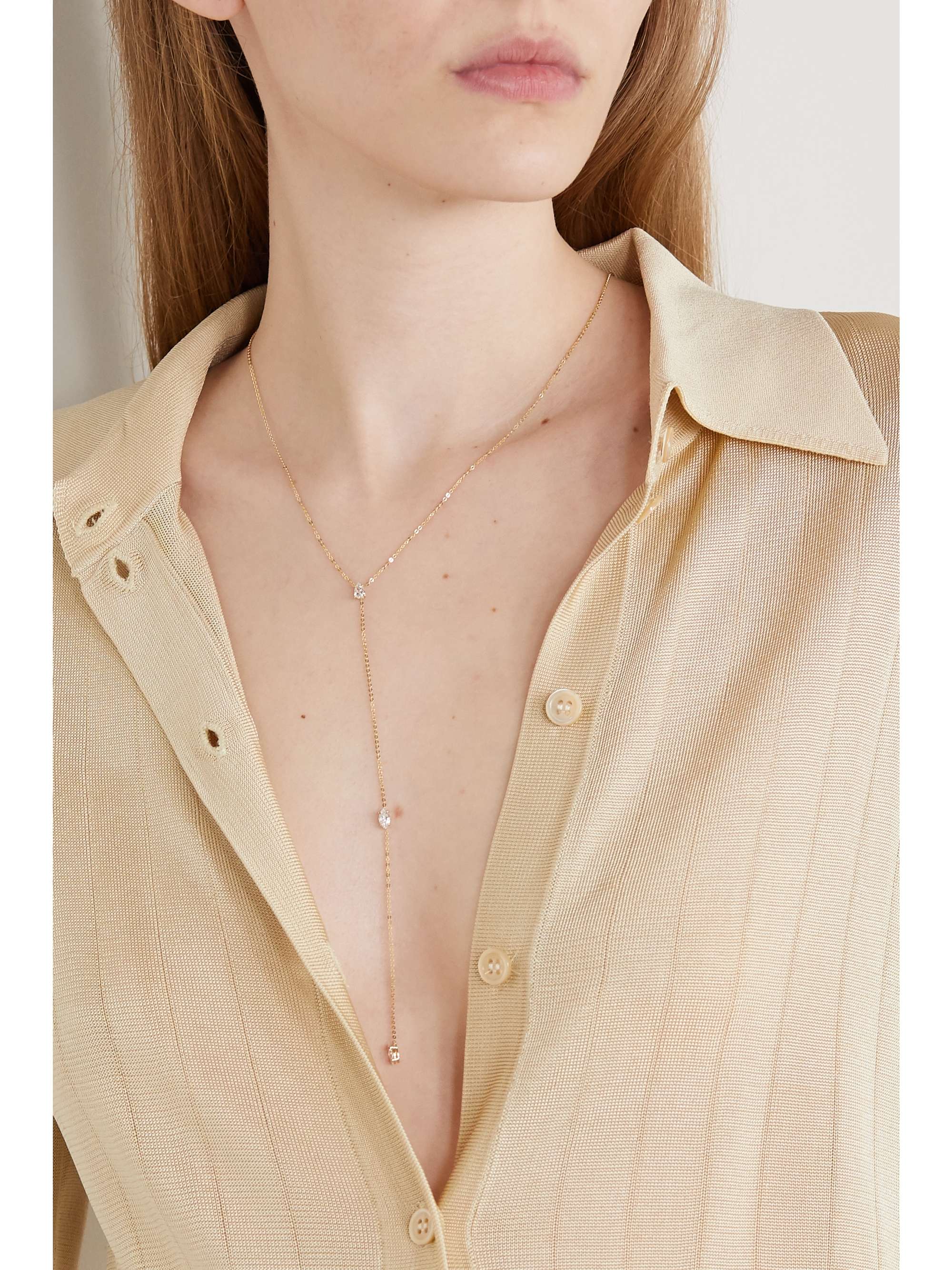ANITA KO 18-karat gold diamond necklace