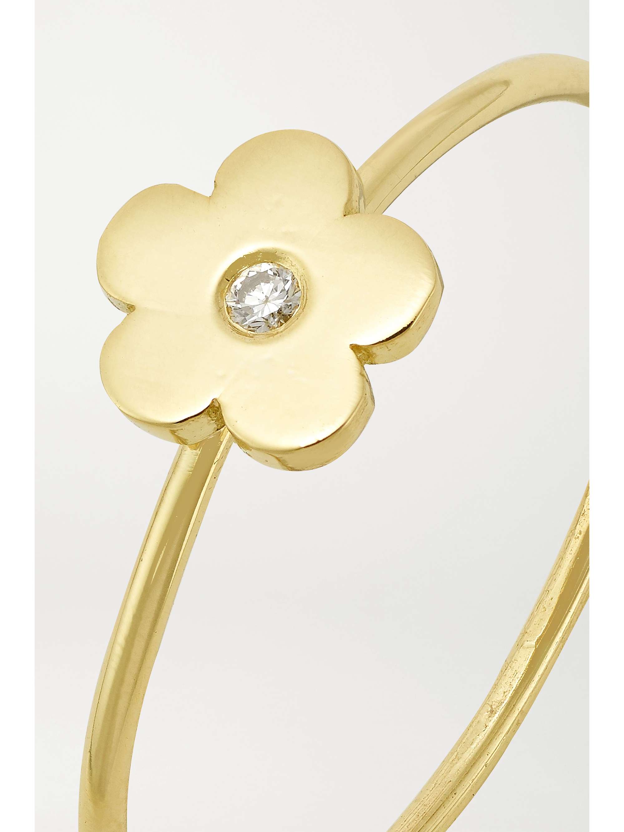 JENNIFER MEYER Flower 18-karat gold diamond ring