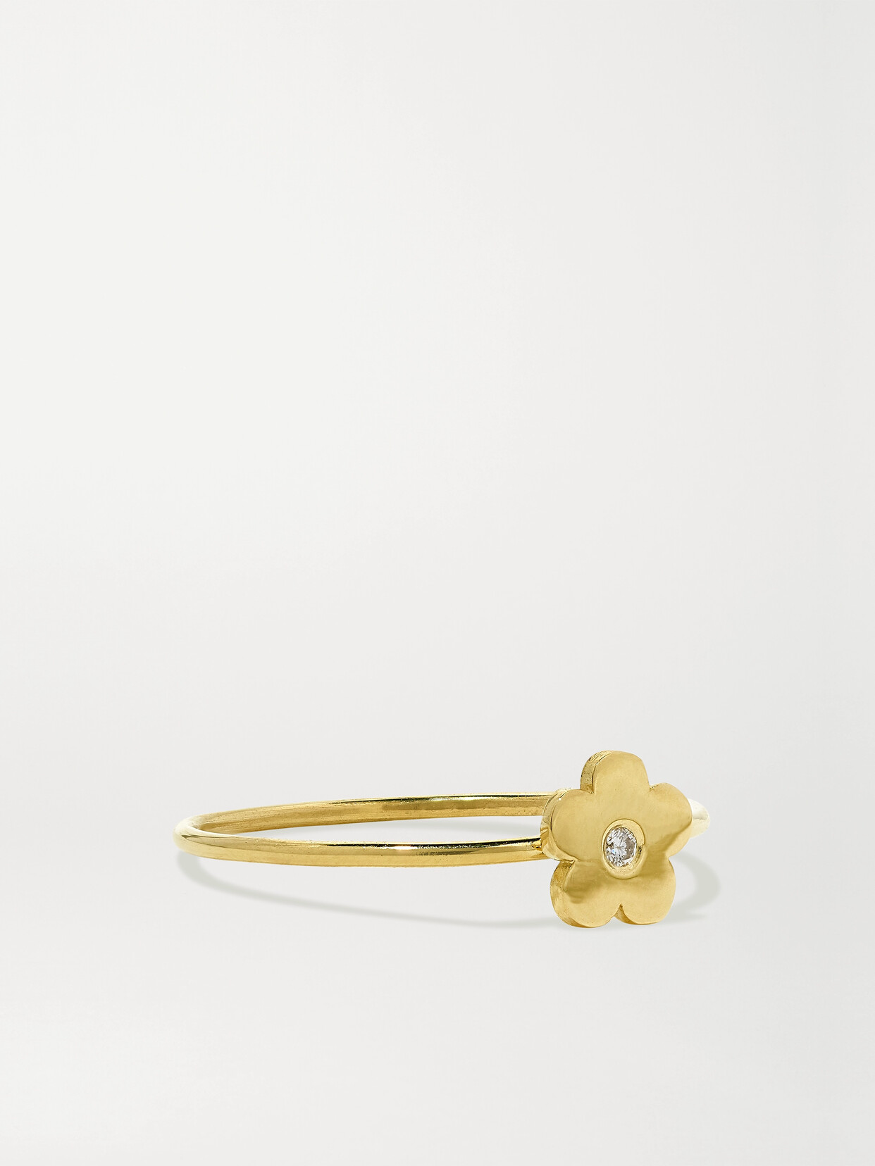 Jennifer Meyer Mini Daisy 18-karat Gold Diamond Ring - 8