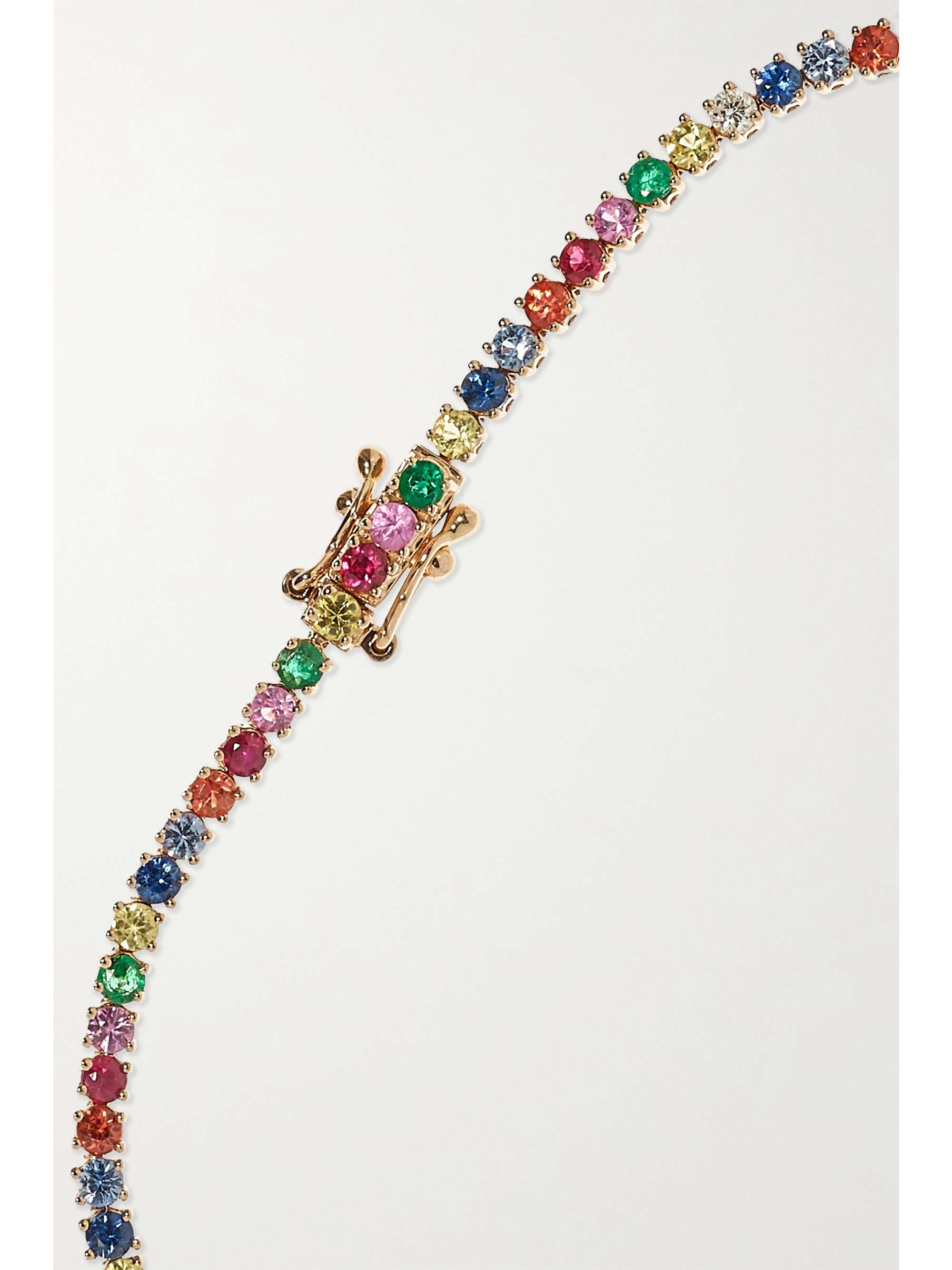 ANITA KO Hepburn 18-karat rose gold, sapphire and diamond bracelet