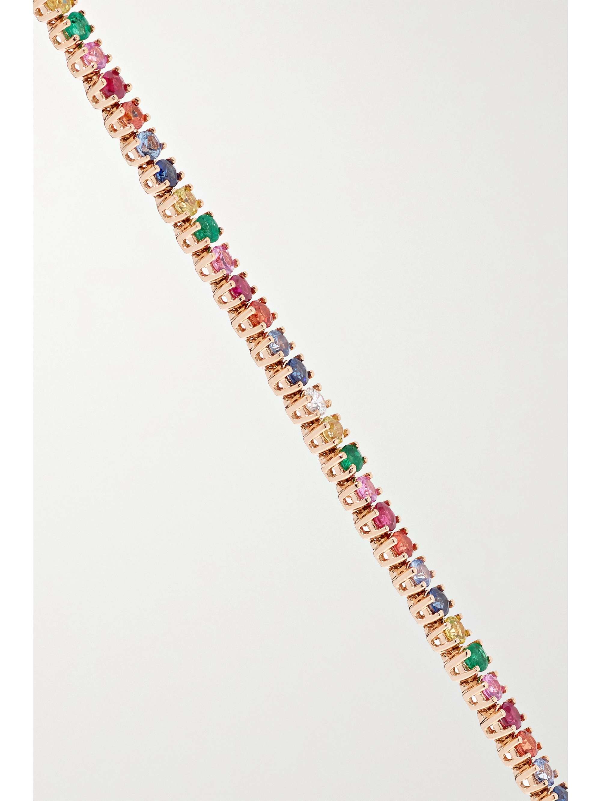 ANITA KO Hepburn 18-karat rose gold, sapphire and diamond bracelet