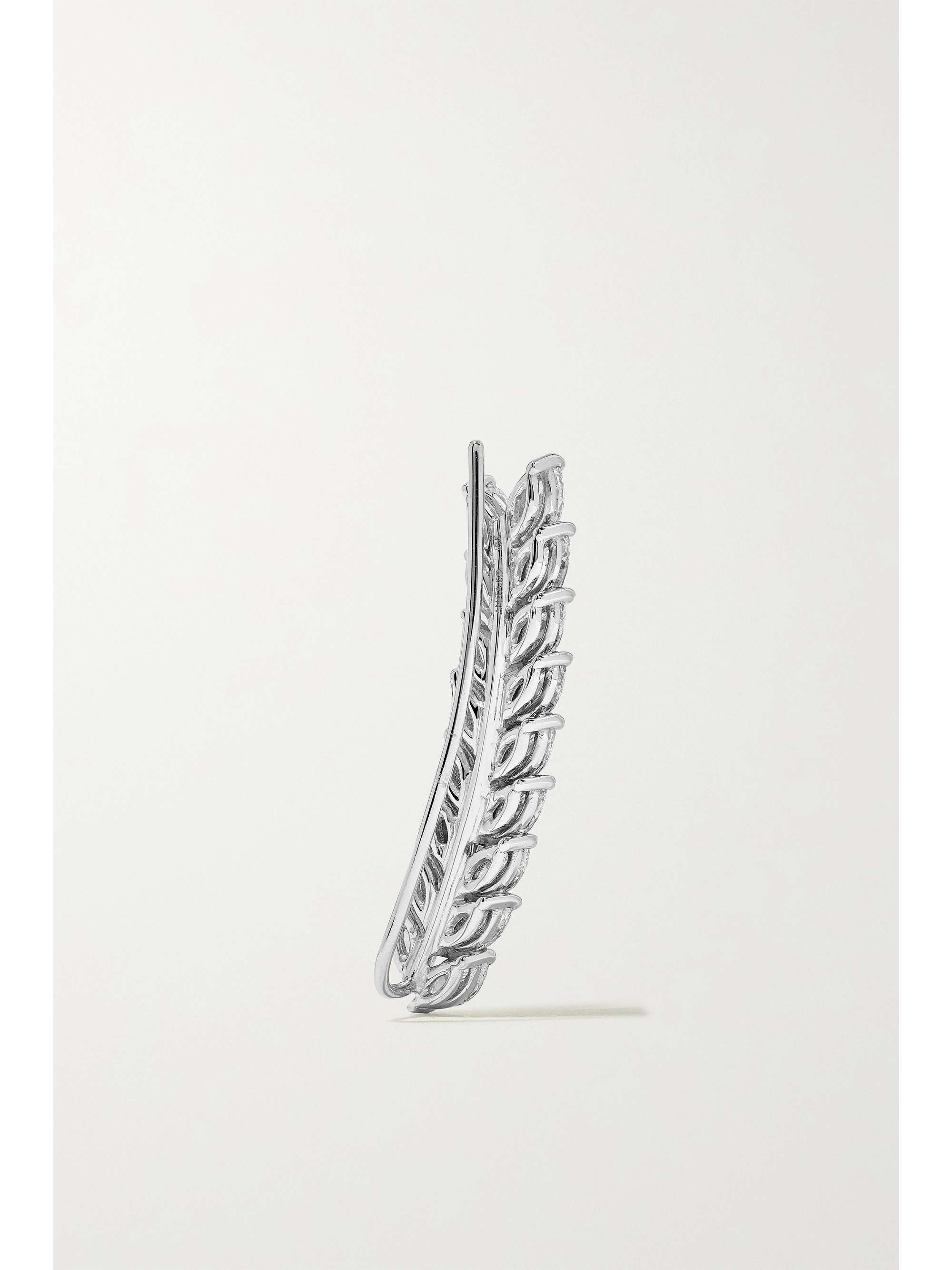 ANITA KO 18-karat white gold diamond earrings