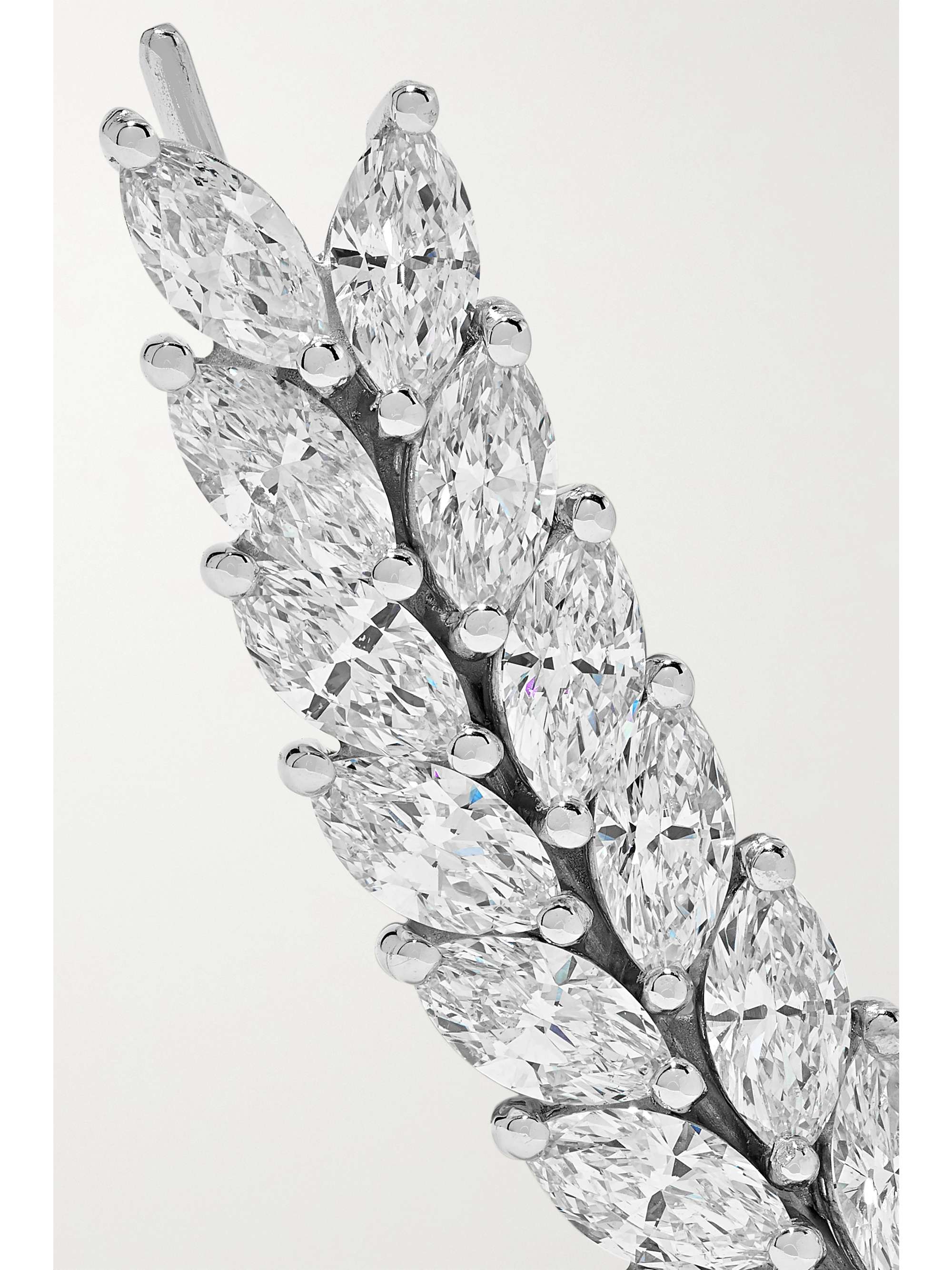 ANITA KO 18-karat white gold diamond earrings