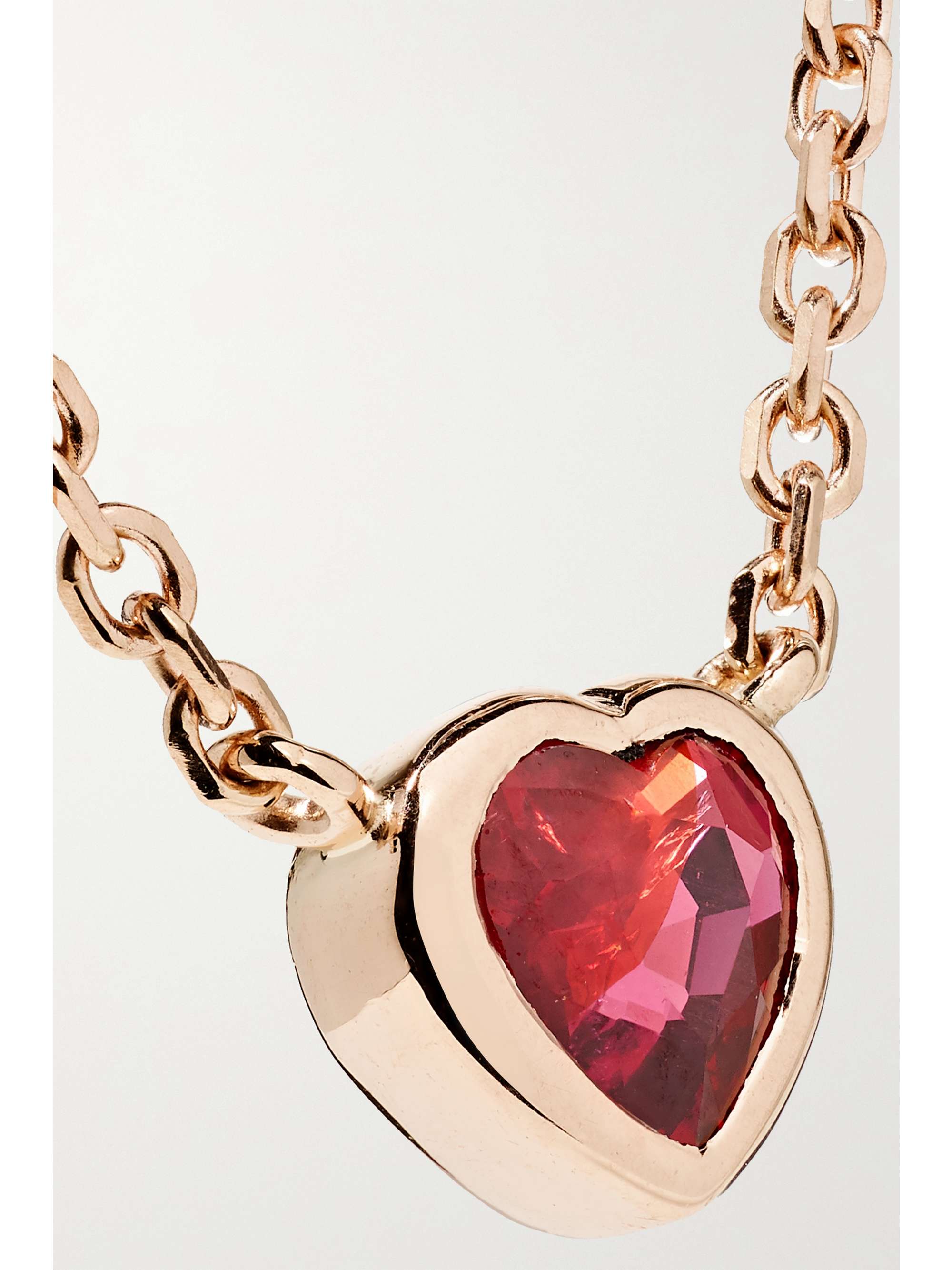 ANITA KO 18-karat rose gold ruby necklace