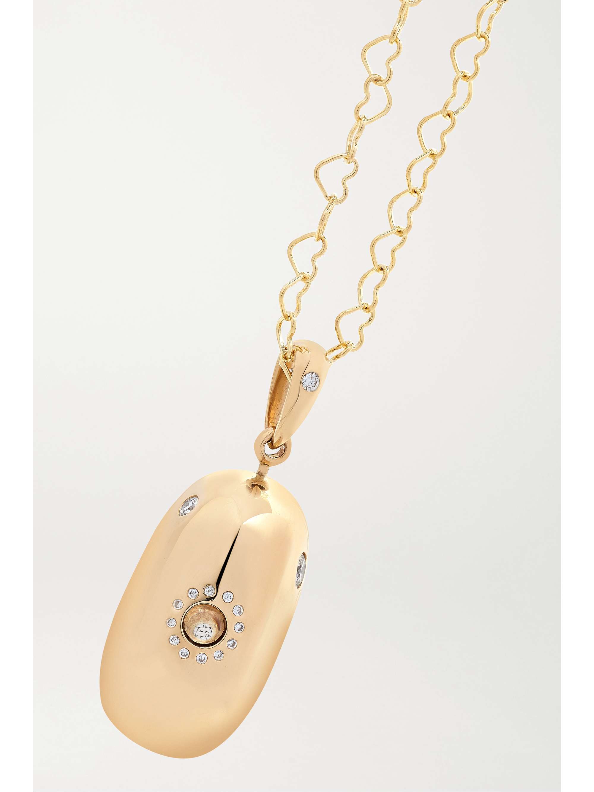 LOQUET + Chantal Conrad Lumiere 14-karat gold diamond necklace
