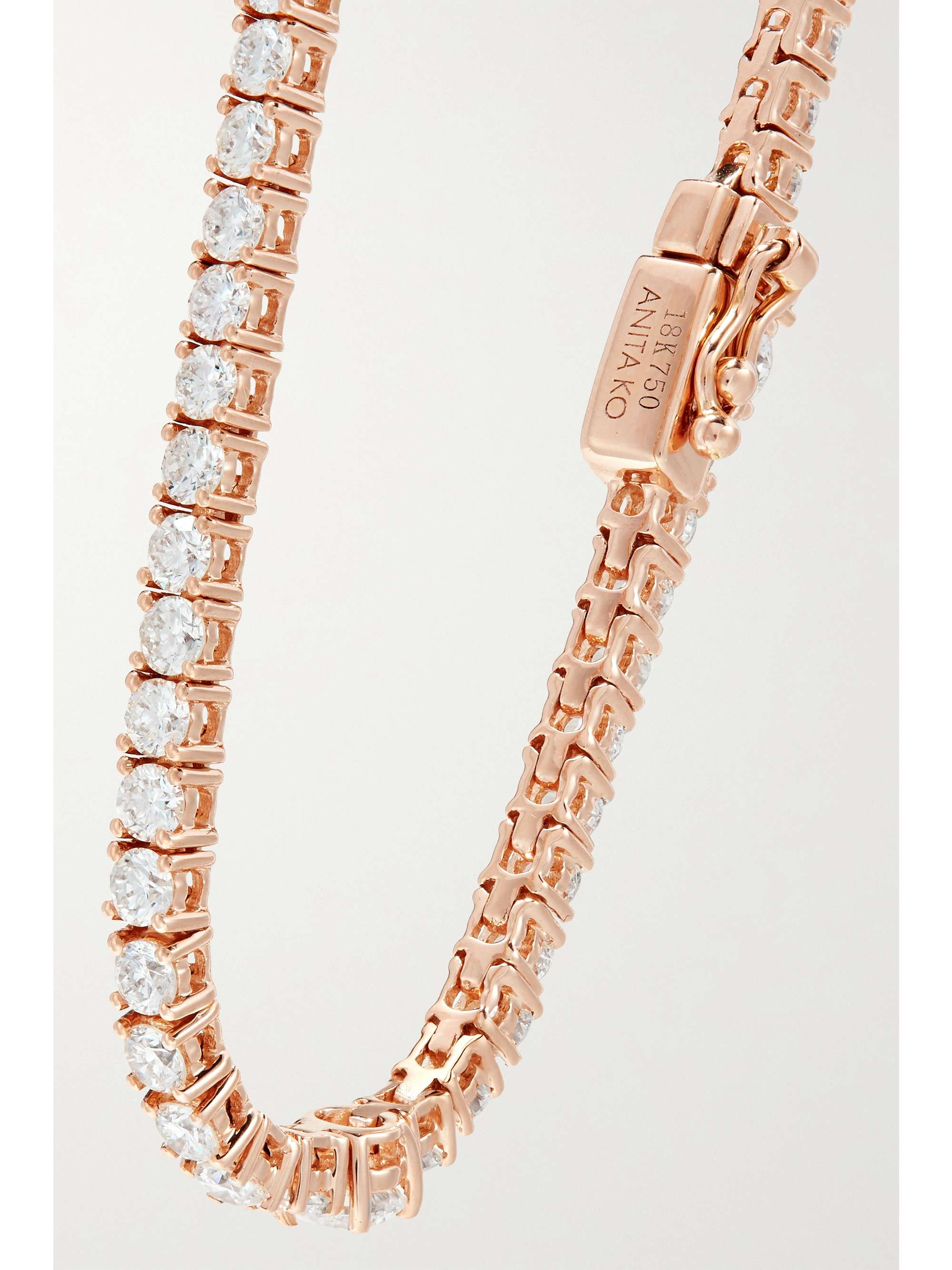 ANITA KO Collins 18-karat rose gold diamond choker