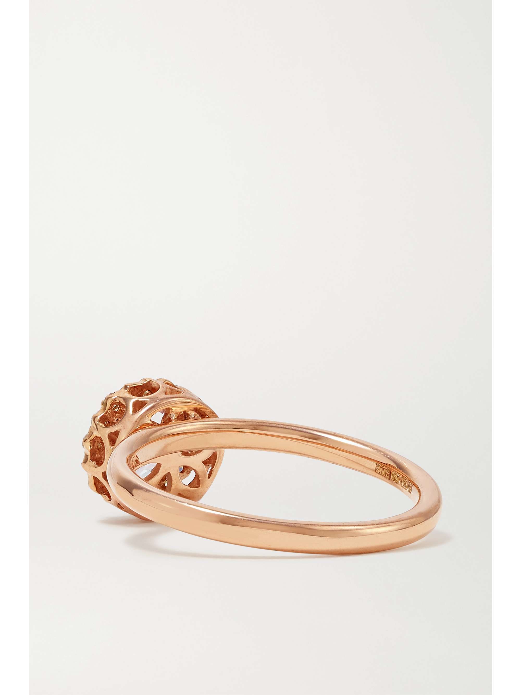 SELIM MOUZANNAR Beirut Basic 18-karat rose gold, morganite and diamond ring