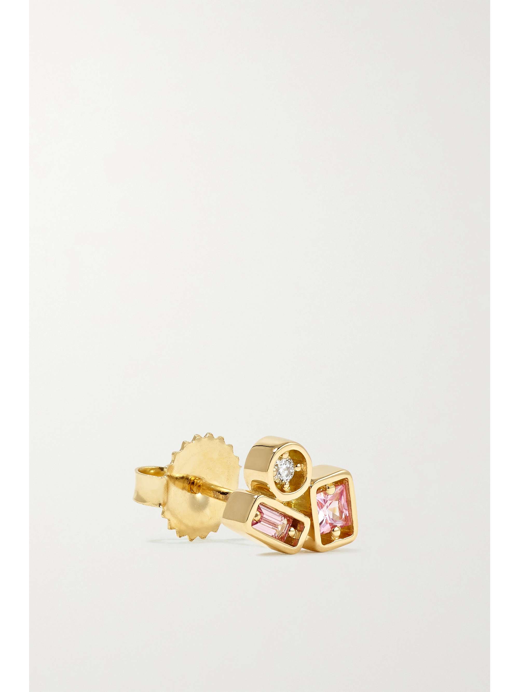 SUZANNE KALAN 18-karat gold, sapphire and diamond earrings