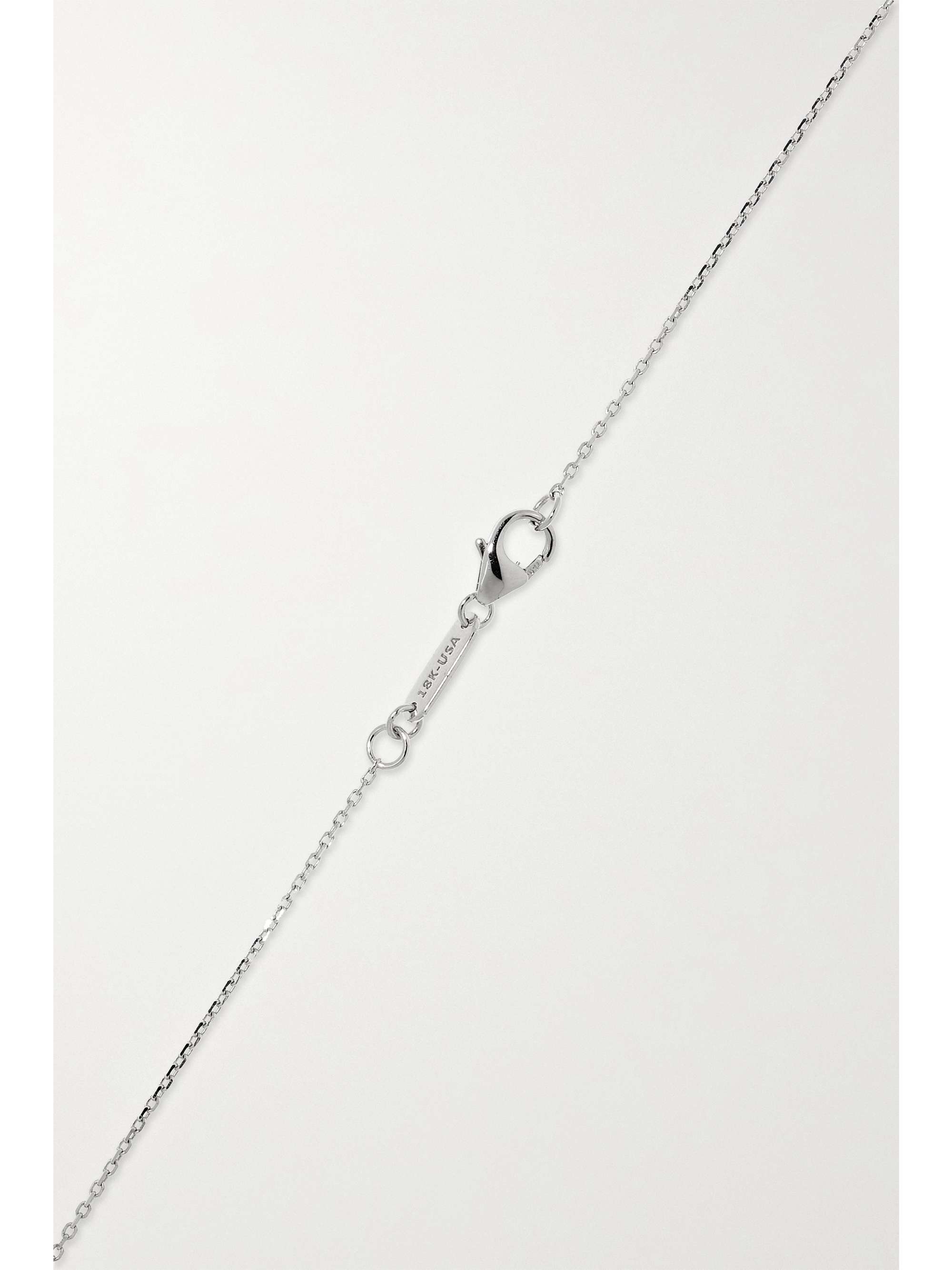 SUZANNE KALAN 18-karat white gold diamond necklace