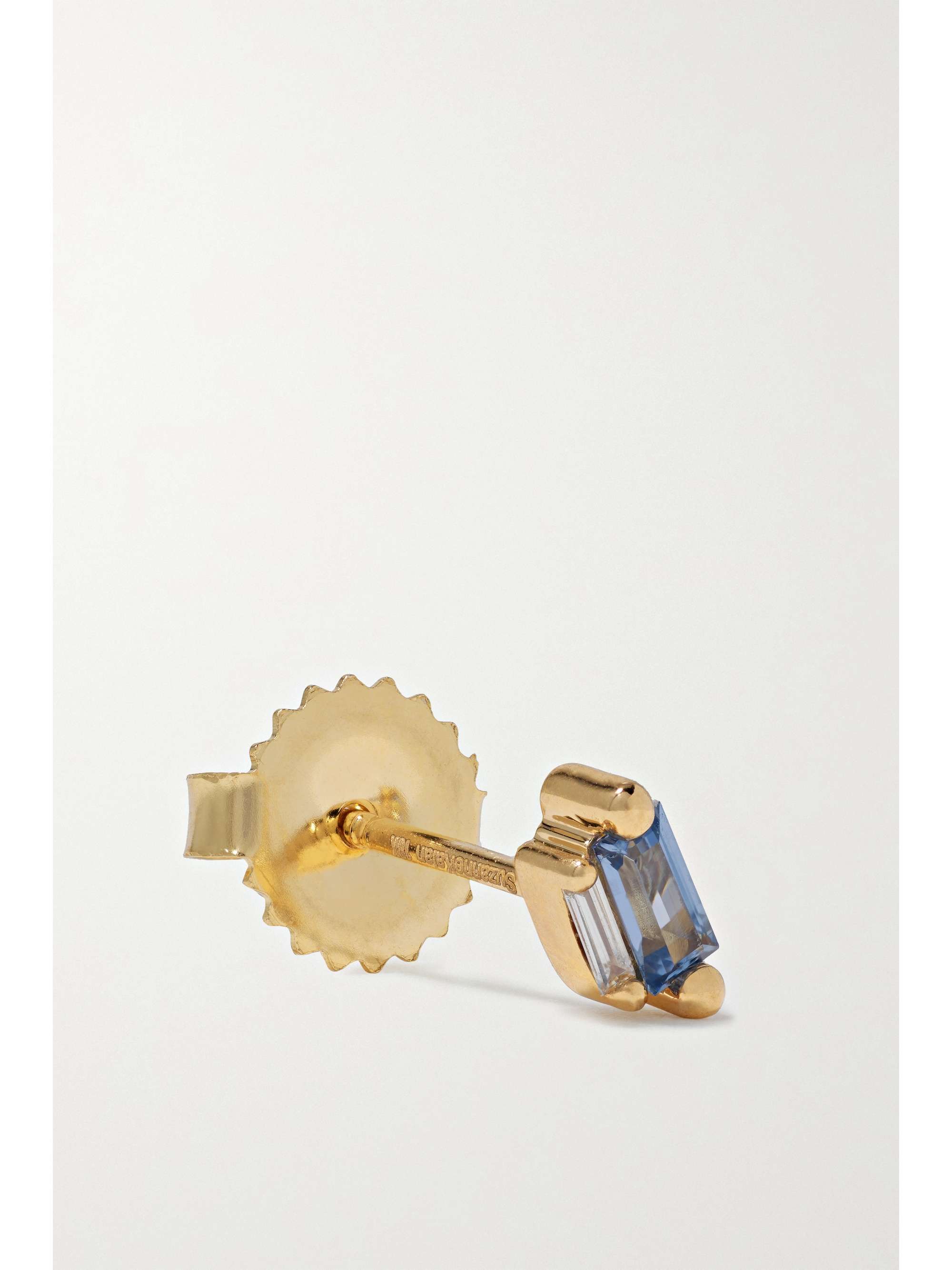 SUZANNE KALAN 18-karat gold, sapphire and diamond earrings