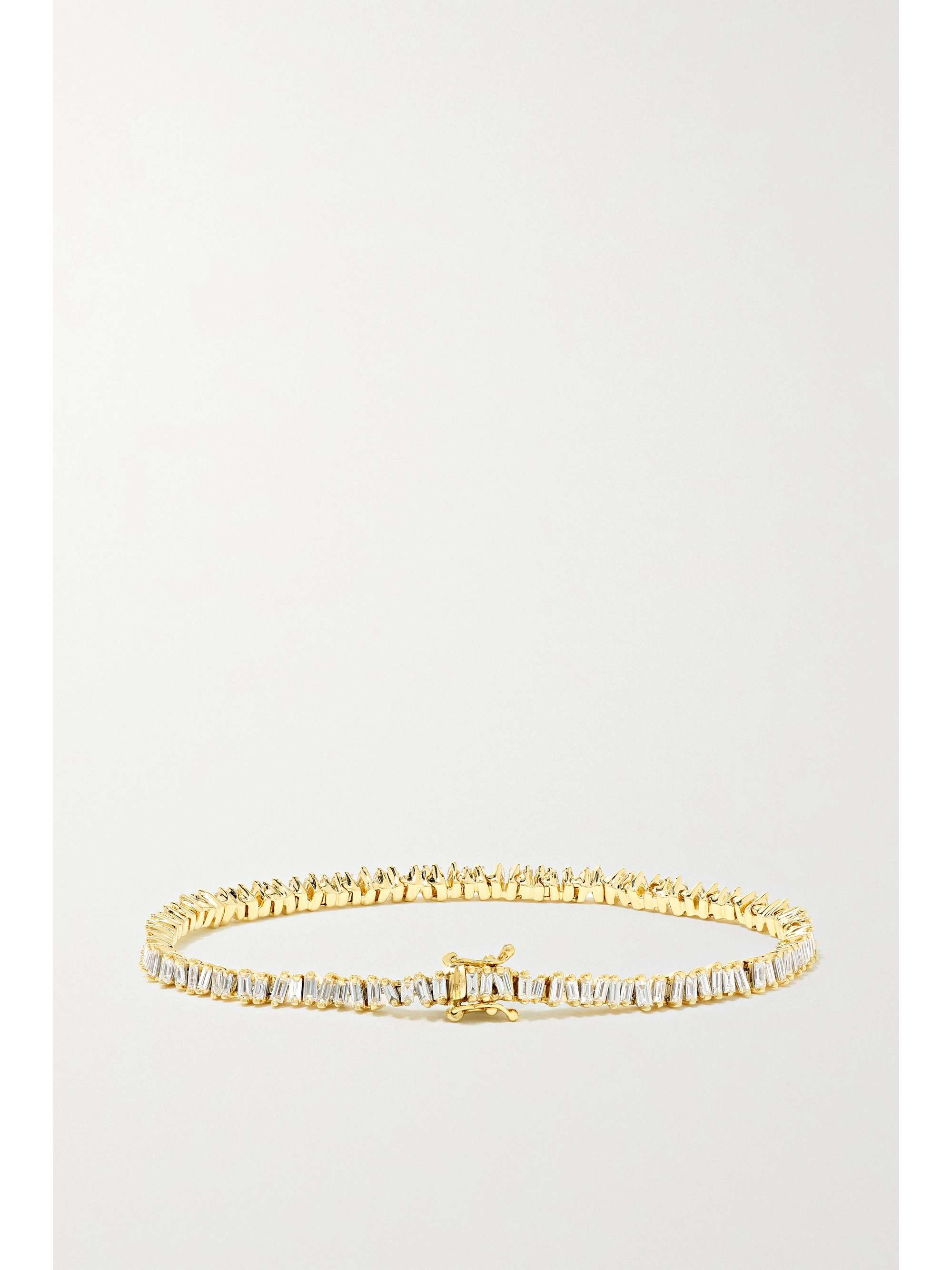 SUZANNE KALAN 18-karat gold diamond tennis bracelet