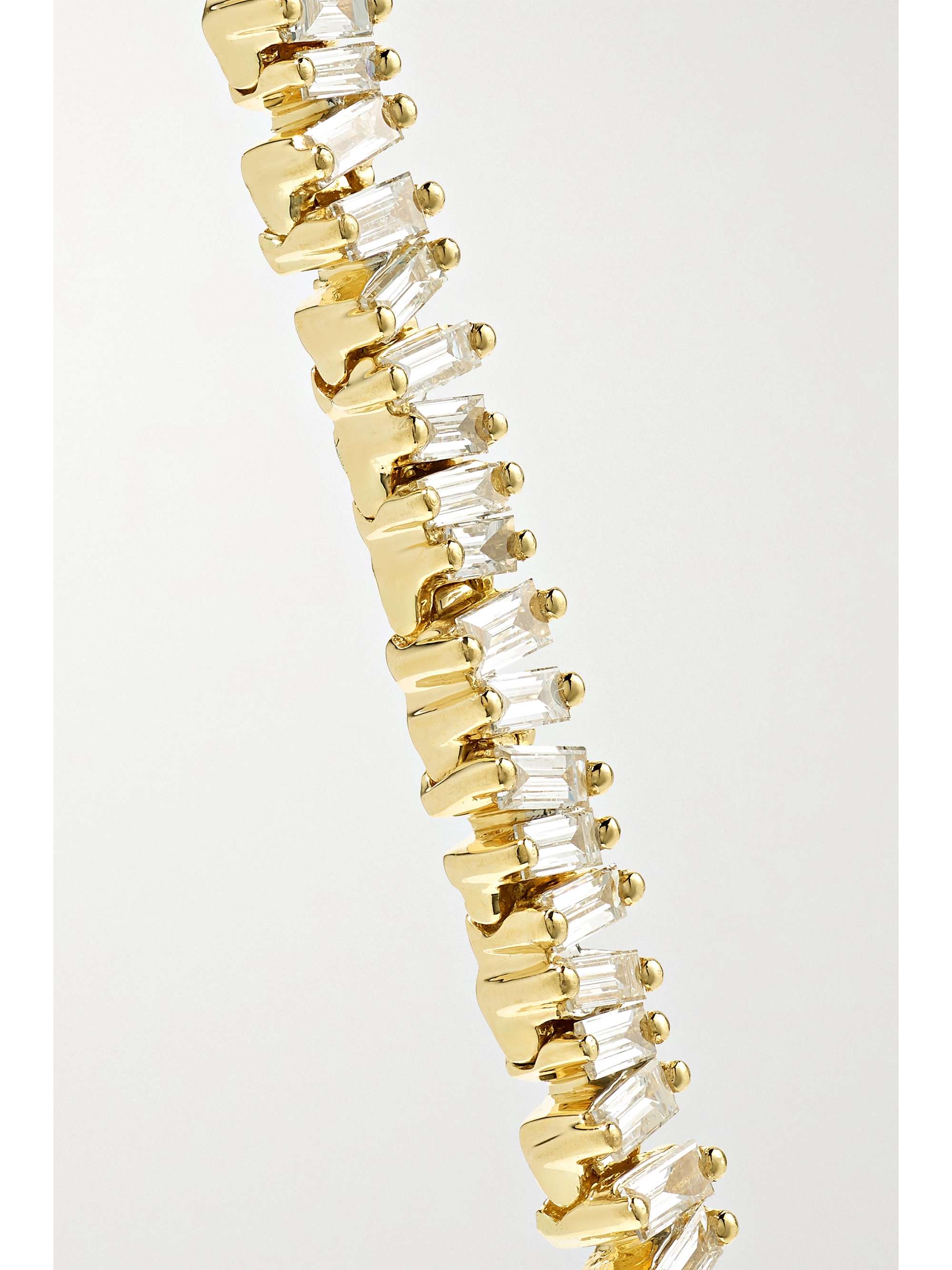 SUZANNE KALAN 18-karat gold diamond tennis bracelet