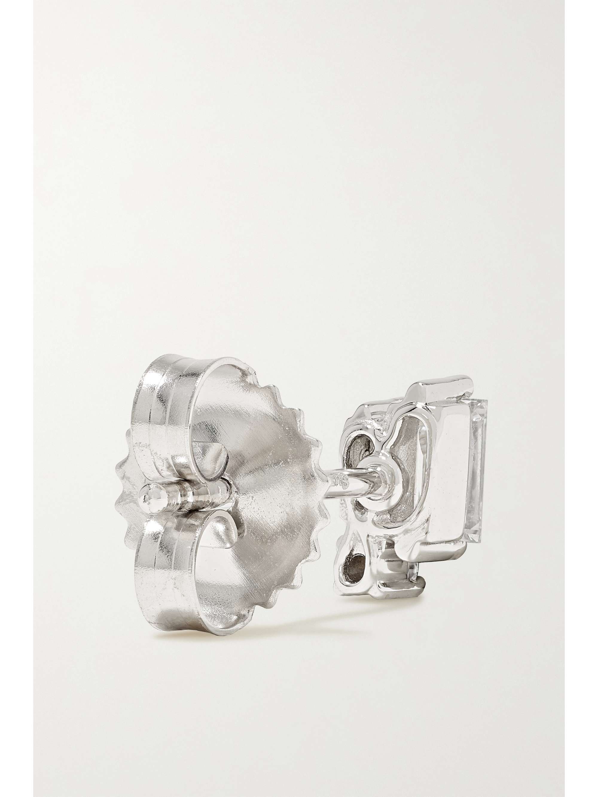 SUZANNE KALAN 18-karat white gold diamond earrings