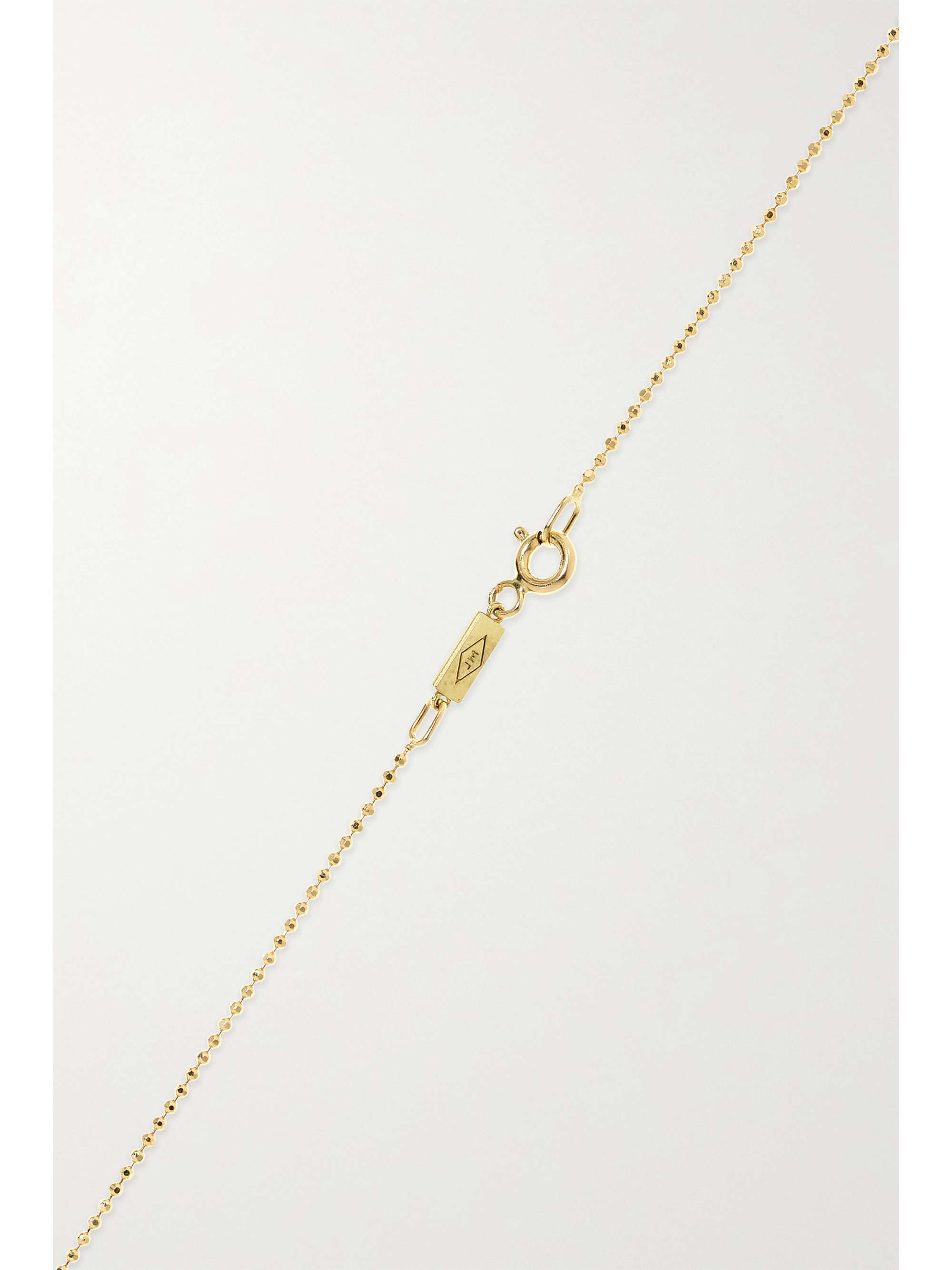 JENNIFER MEYER 18-karat gold, turquoise and diamond necklace