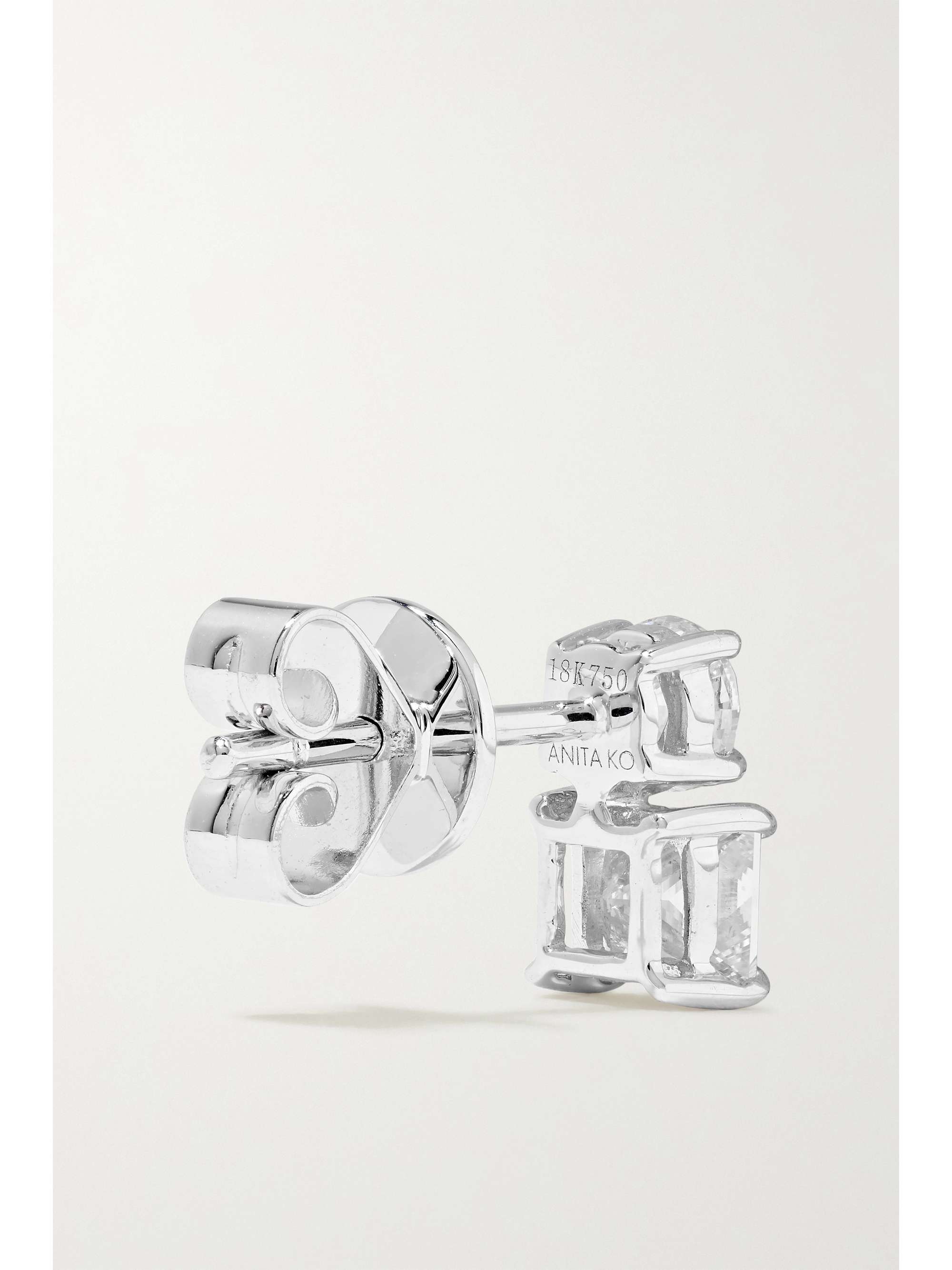 ANITA KO 18-karat white gold diamond earrings
