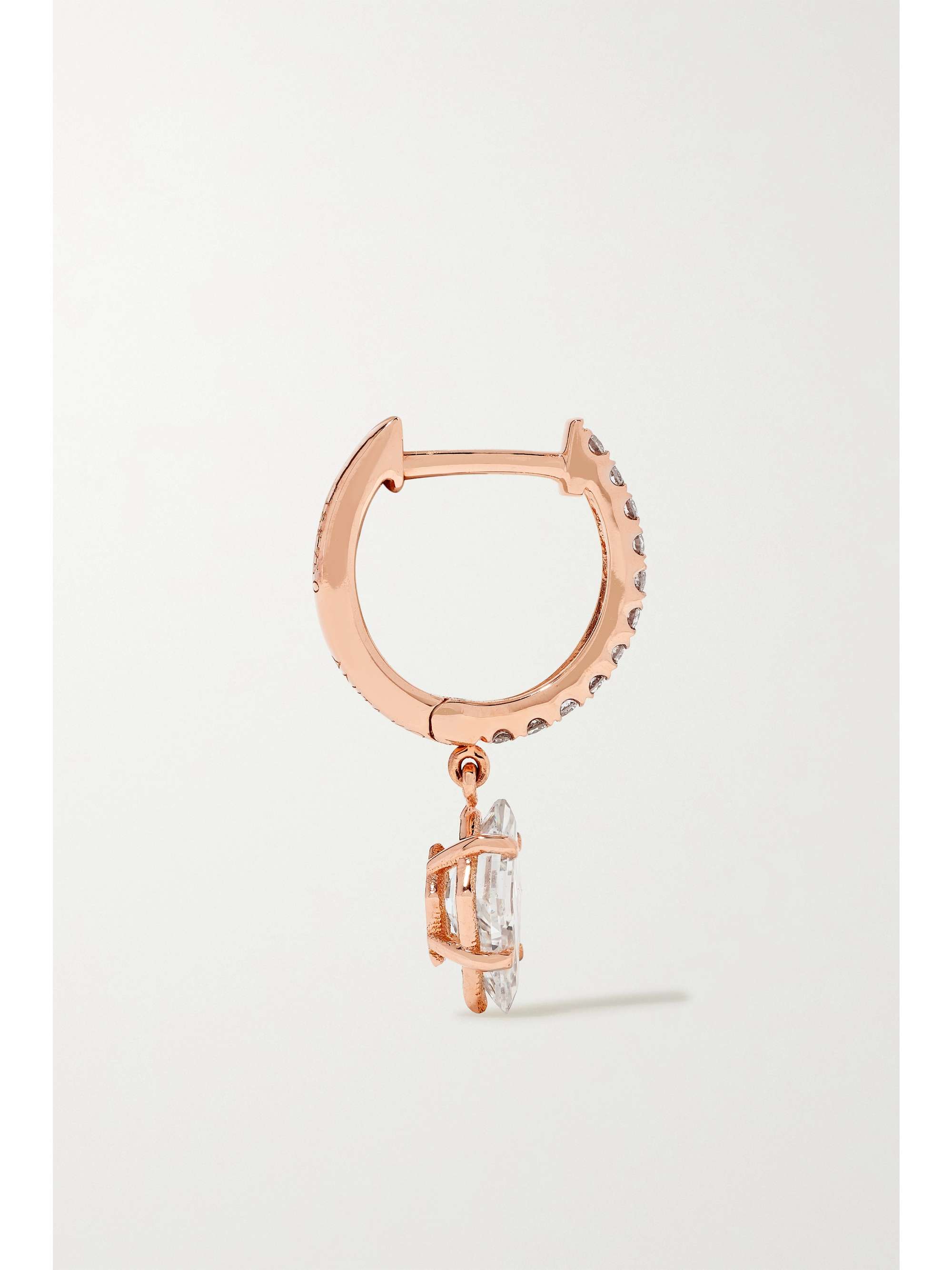 ANITA KO 18-karat rose gold diamond earring